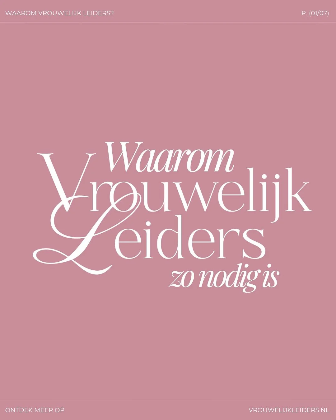 Waarom Vrouwelijk Leiders zo nodig is&hellip;.

Zoveel vrouwen lopen rond met een glimlach op hun gezicht&hellip;
Maar voelen zich van binnen leeg, niet happy en alleen.

Ze geven.
Zorgen.
Rennen.
Presteren.
Altijd &ldquo;sterk&rdquo;, altijd &ldquo;