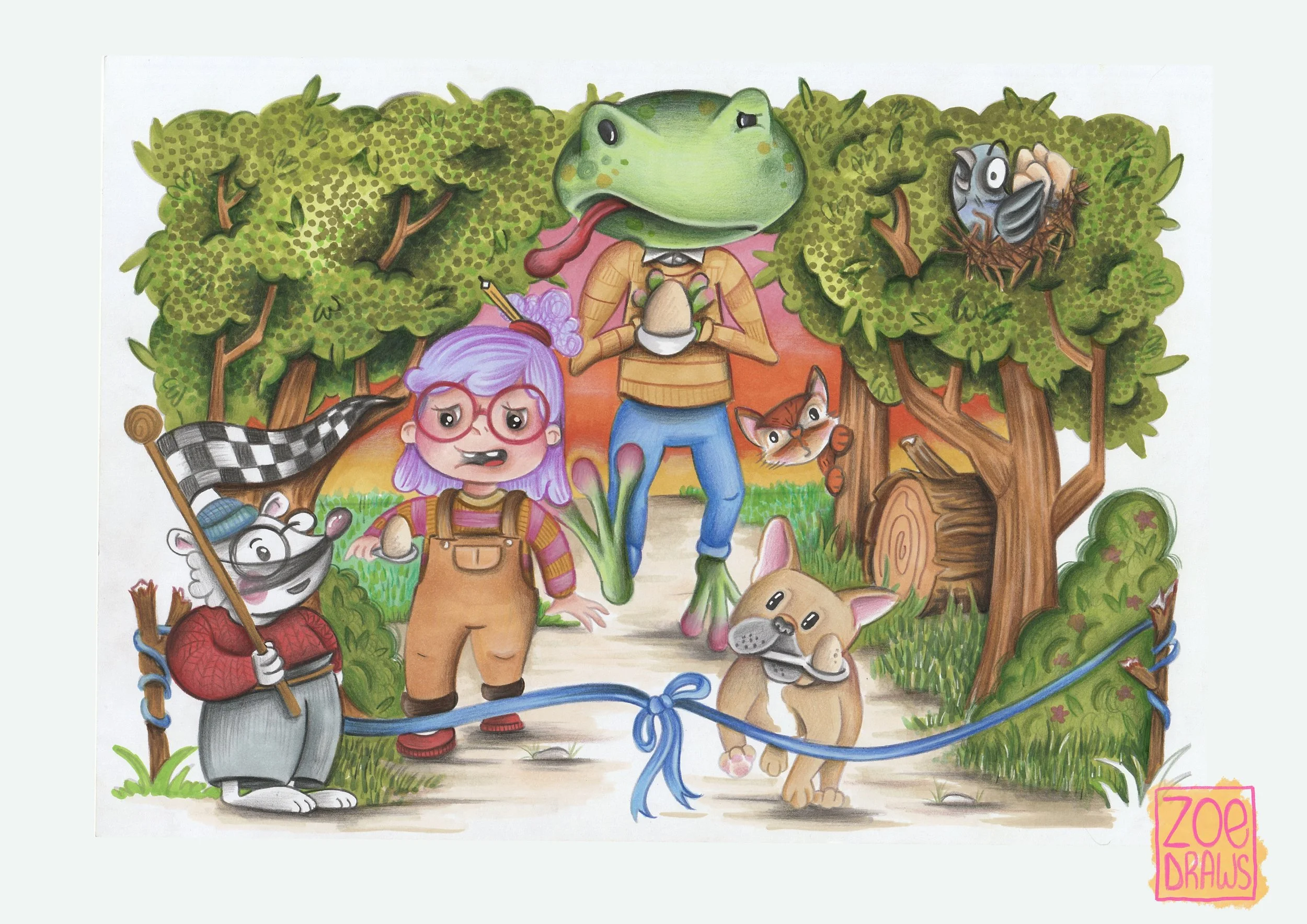 The good egg and spoon race 