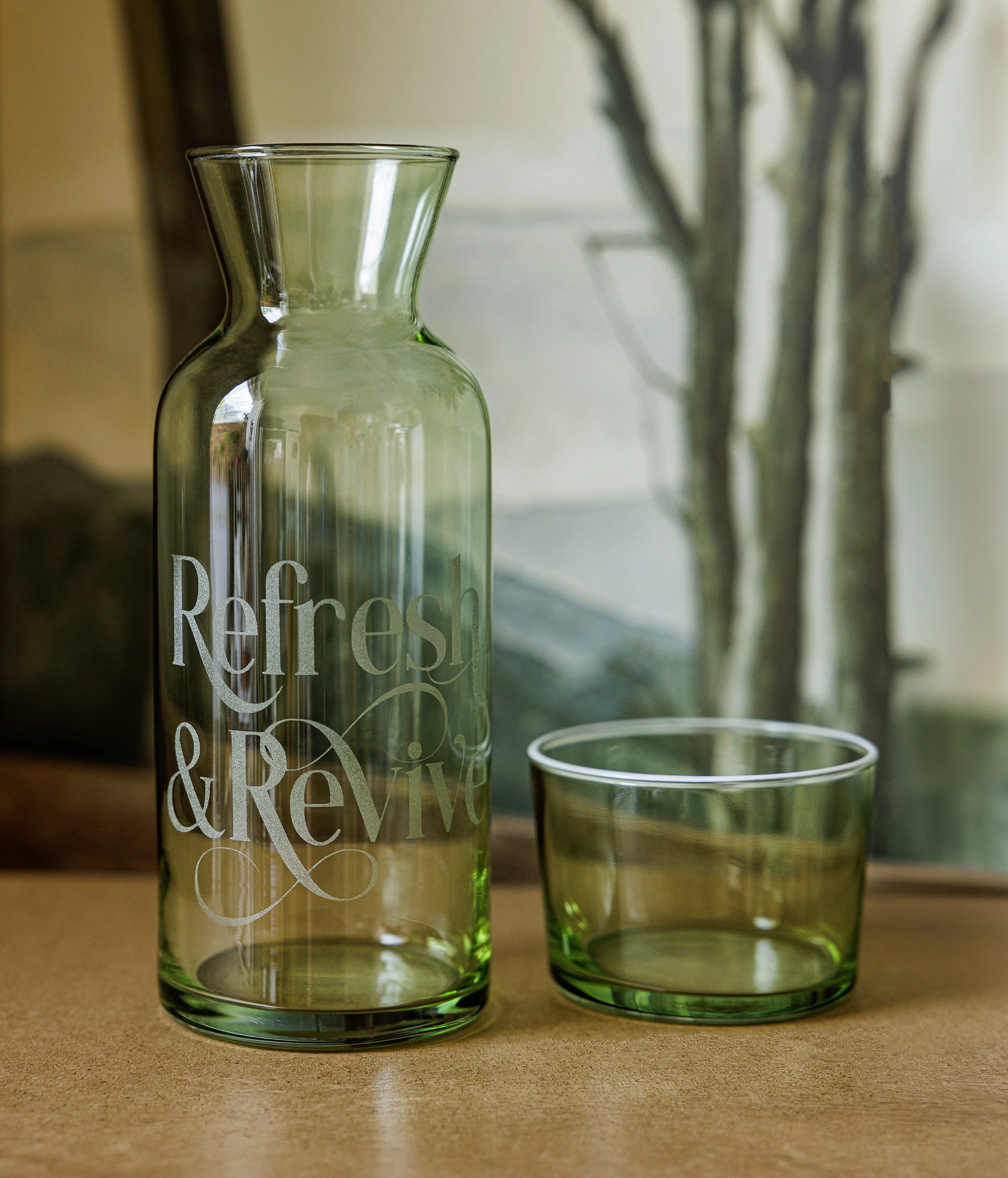Bedside Carafe & Glass Set