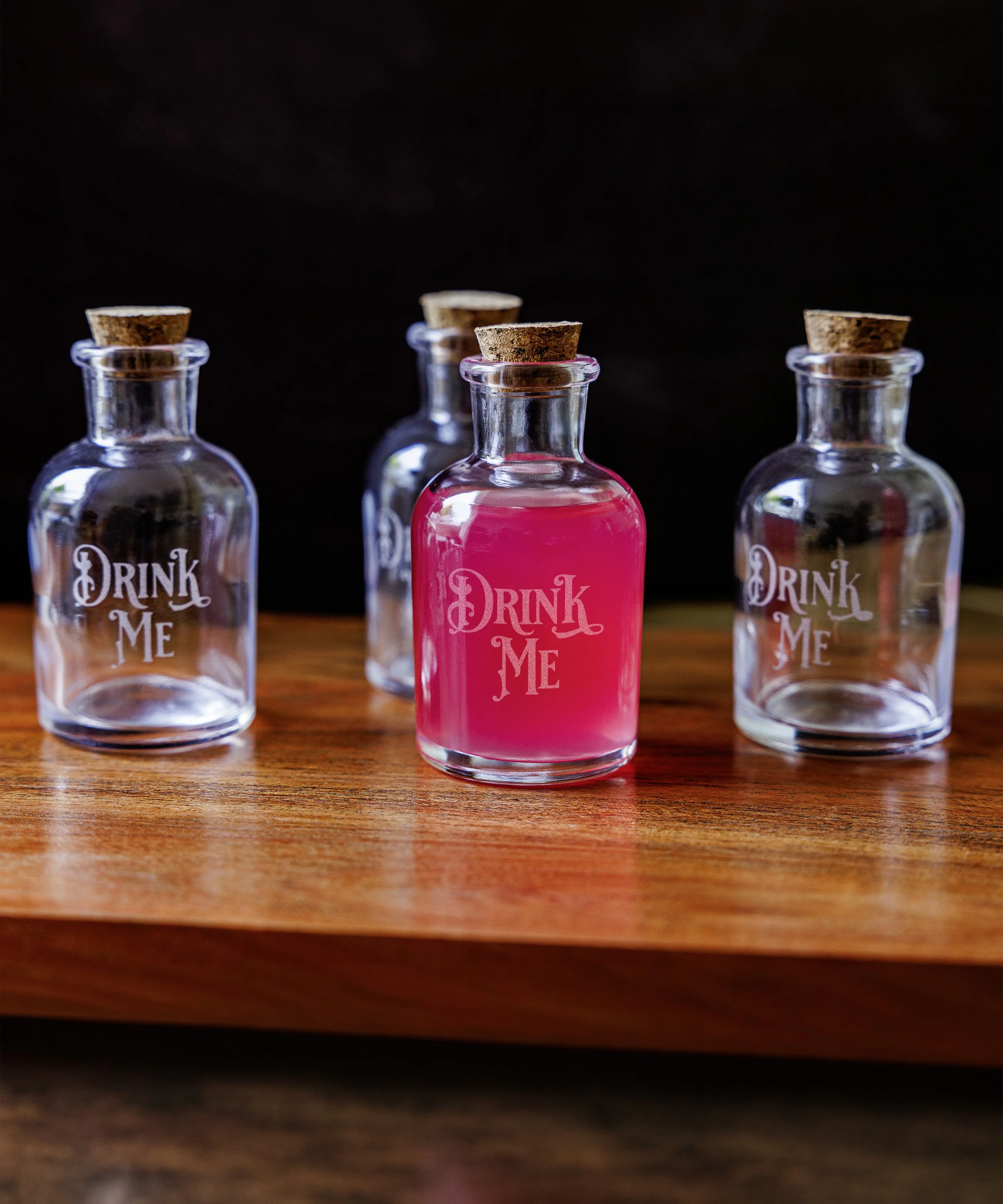 Drink Me Shot Bottles x4