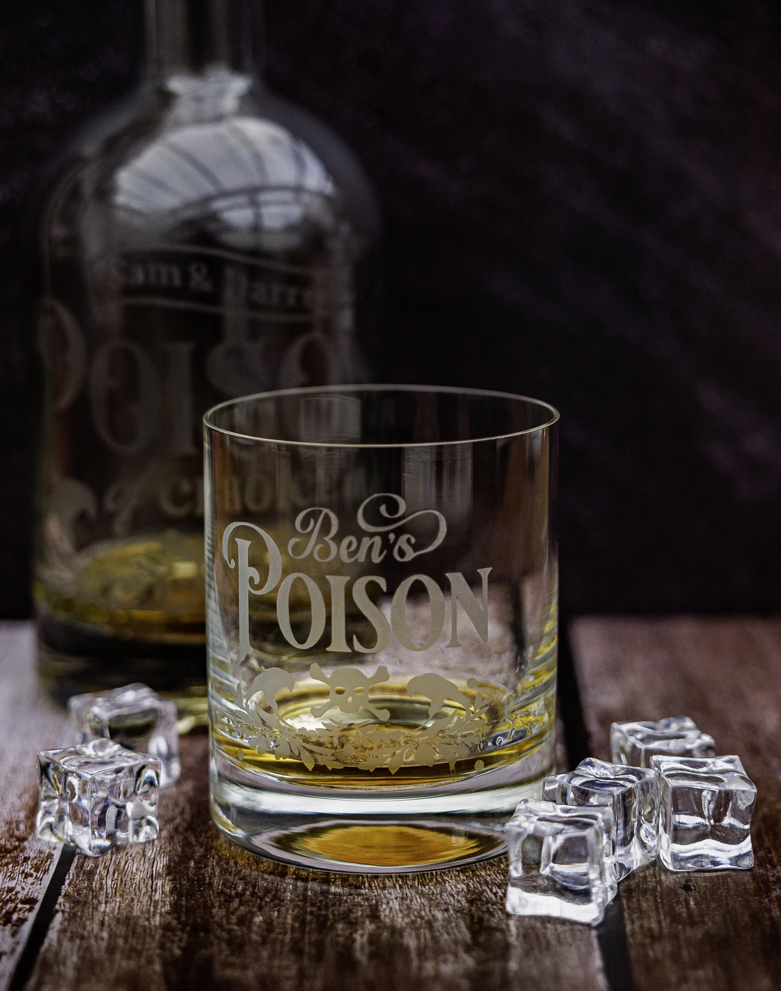 Poison Whisky (or Whiskey) Glass