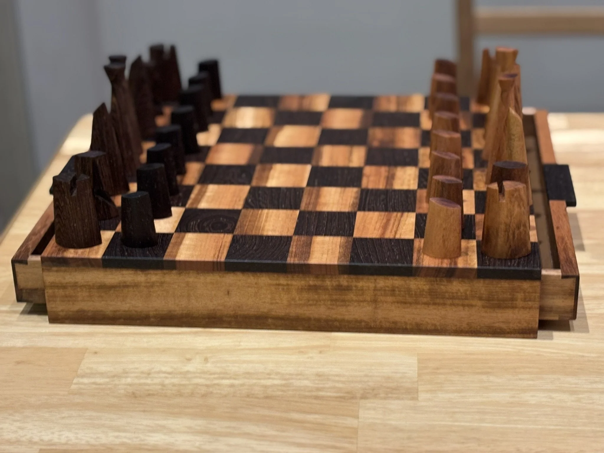 Exotic Hardwood Chess Set