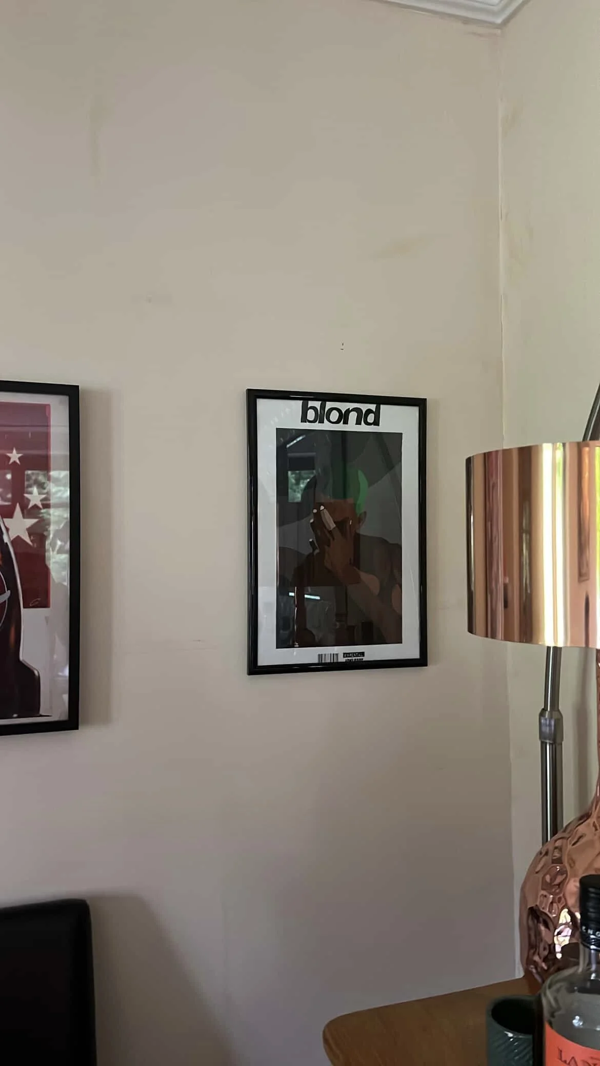 Frank Ocean, Blonde, Art urbain, Peinture acrylique, Musique R&B, Décoration contemporaine.