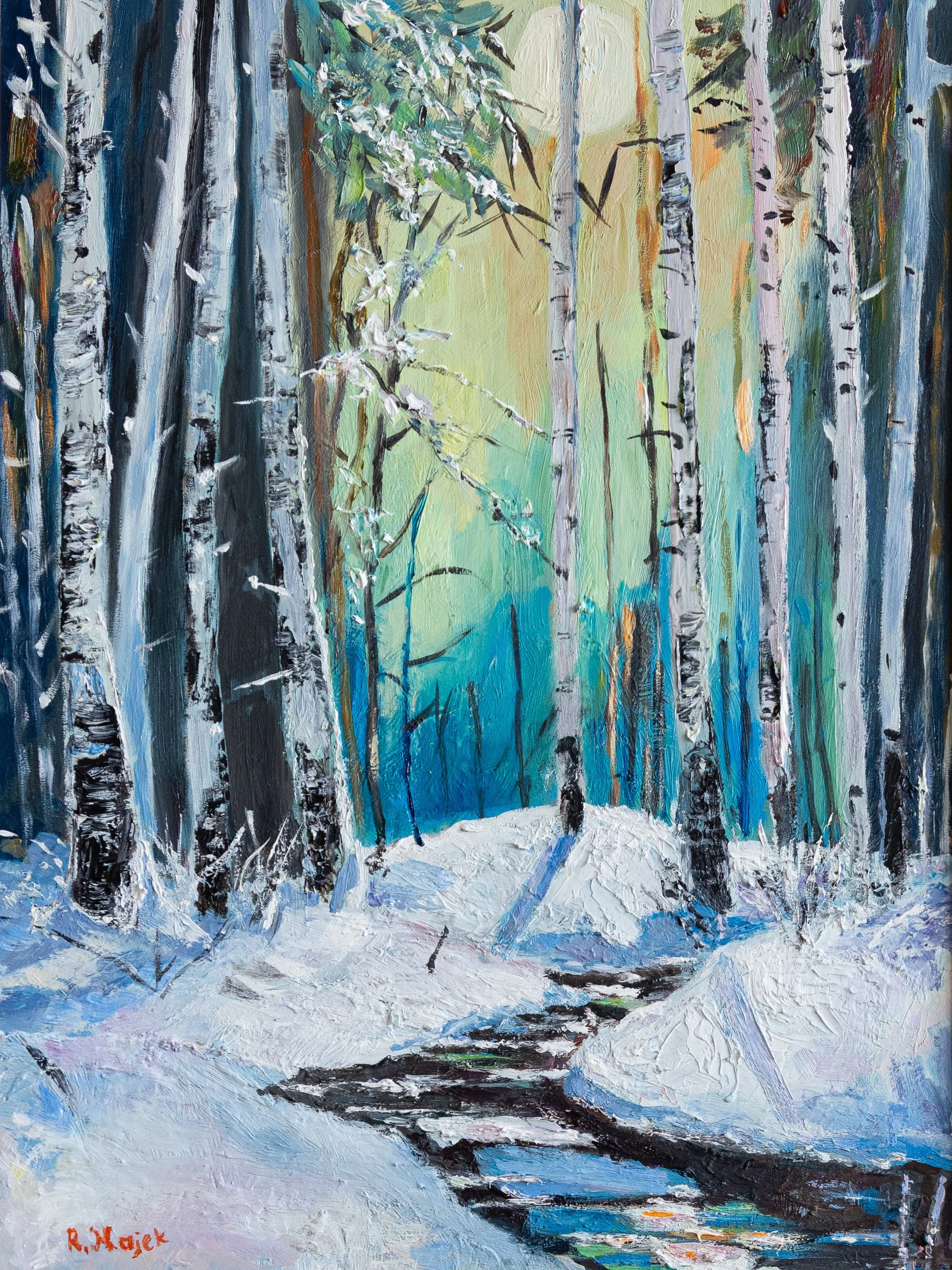 07 2026, Wintersonne, Öl auf Platte, 30 x 40, 11,81 x 15,75 in, Preis 570,00 €.jpg