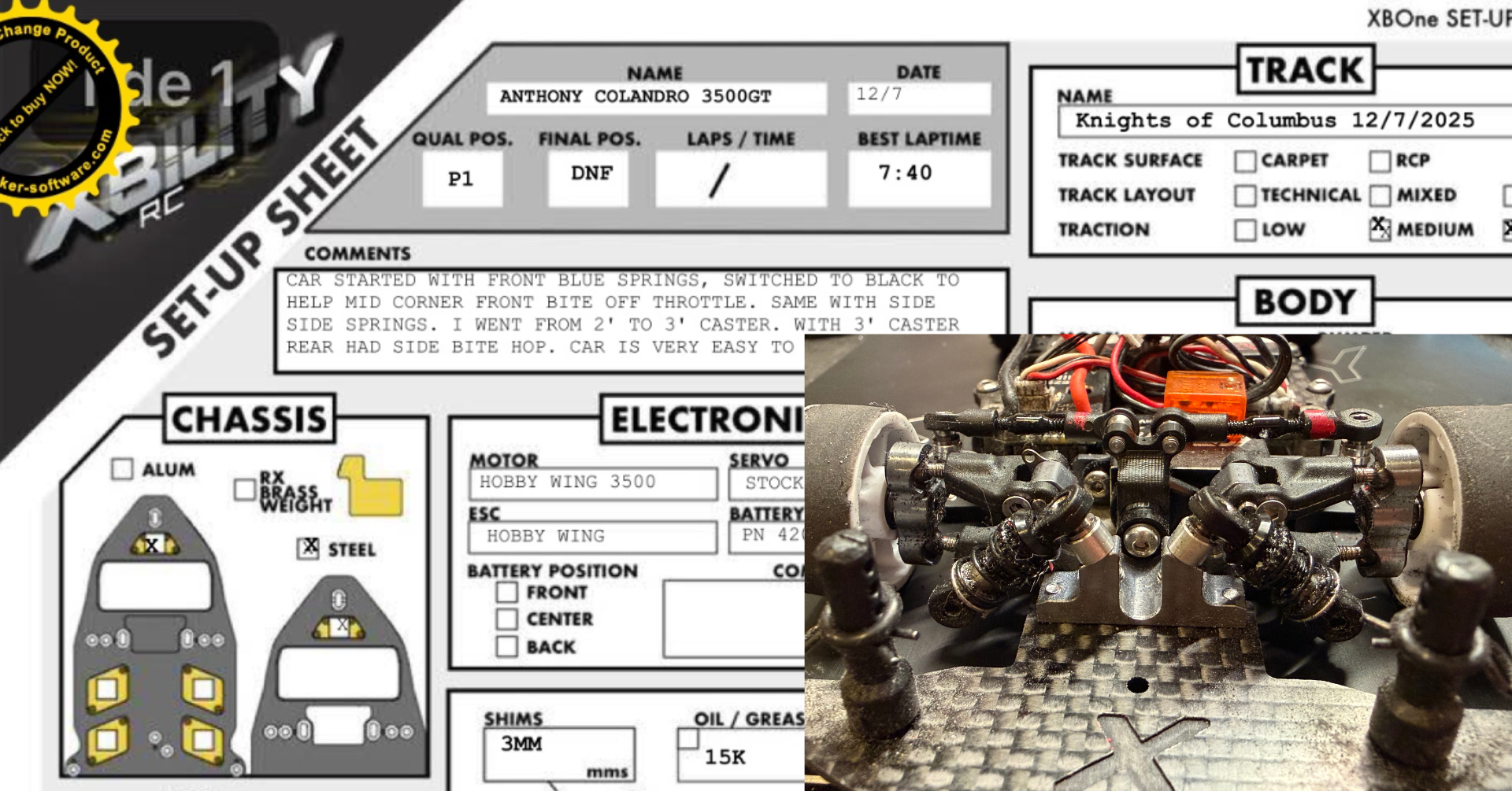 Tony C. - Lexan 3500kv