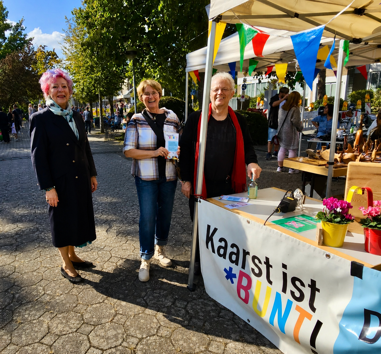 Stand auf dem Gemeindefest der evangelischen Kirche in Büttgen 