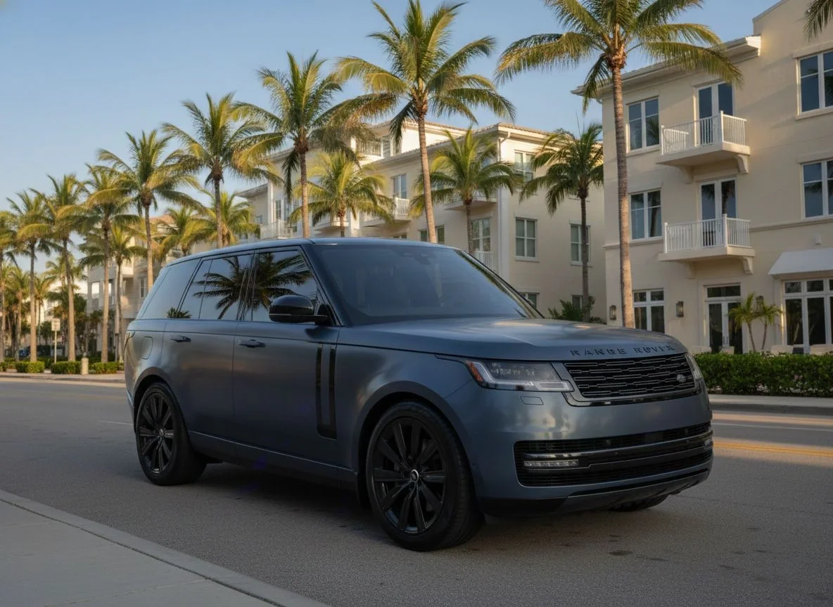 Sarasota Motor Club - Land Rover Range Rover P550e rental Sarasota - Black Range Rover P550e luxury SUV available in Sarasota