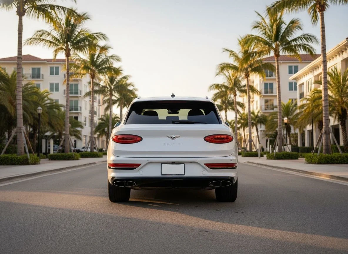 Sarasota Motor Club - Bentley rental Sarasota - Silver Bentley Bentayga luxury SUV available for rental in Sarasota