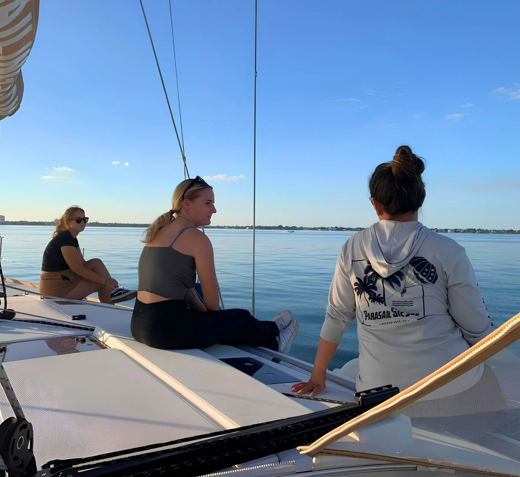 Guests relaxing on the water