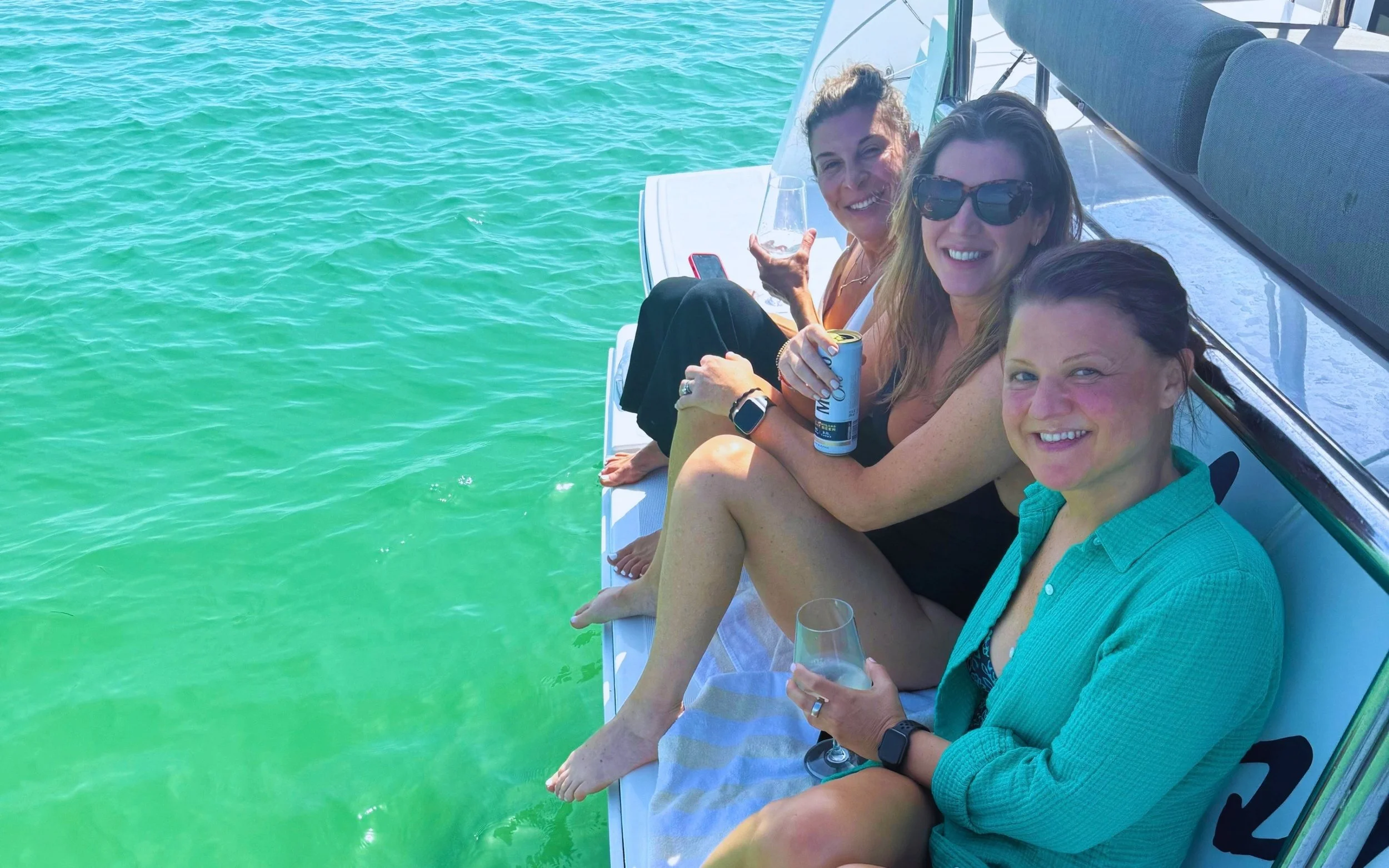 Swimming and exploring on a Kokomo charter