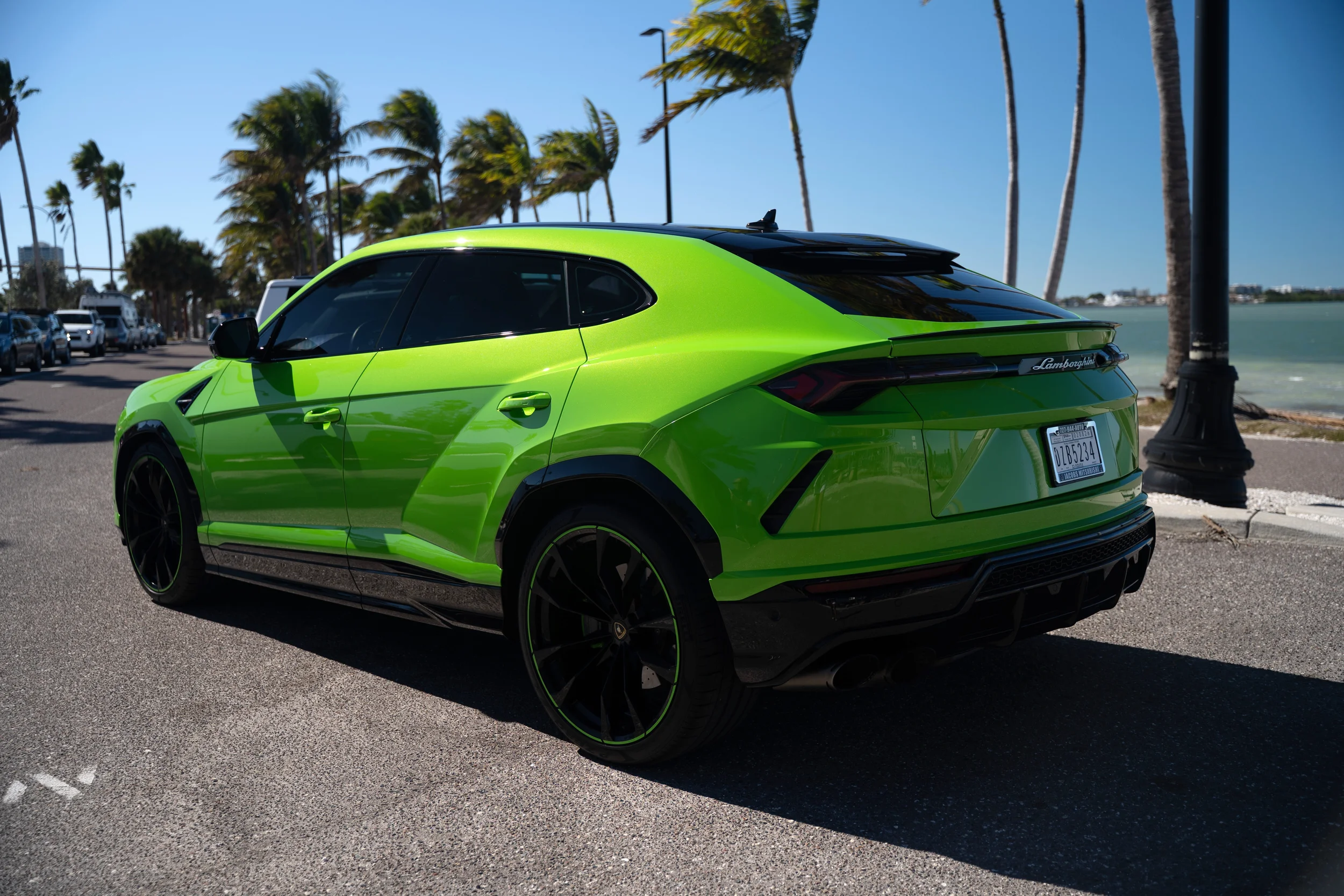 Dark luxury vehicle