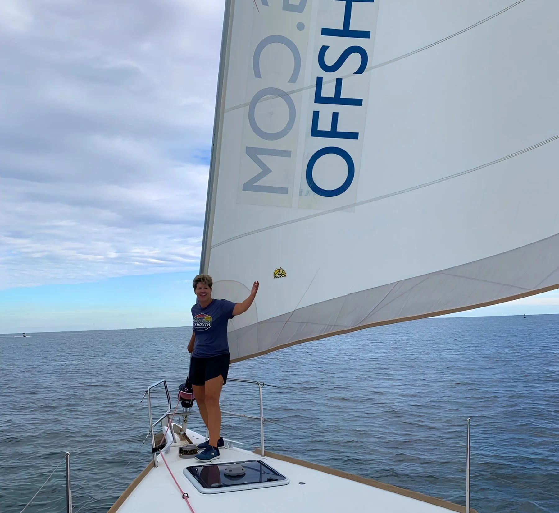 Instructor introducing the basics of sailing