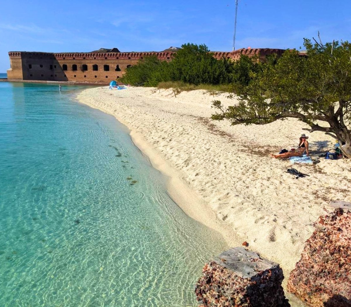 El entorno remoto del Parque Nacional Tortugas Secas