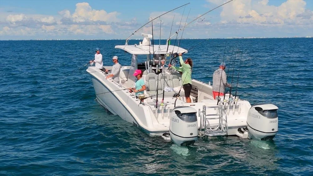 Fishing aboard Off Script with Kokomo Charters