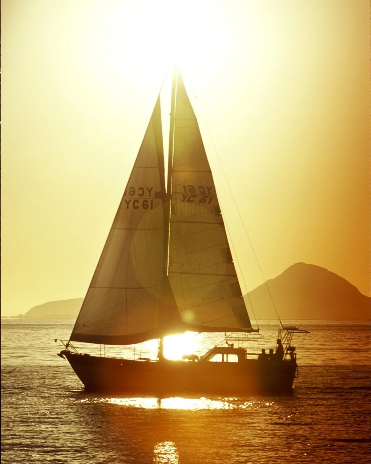 Sailing after dark on an overnight passage