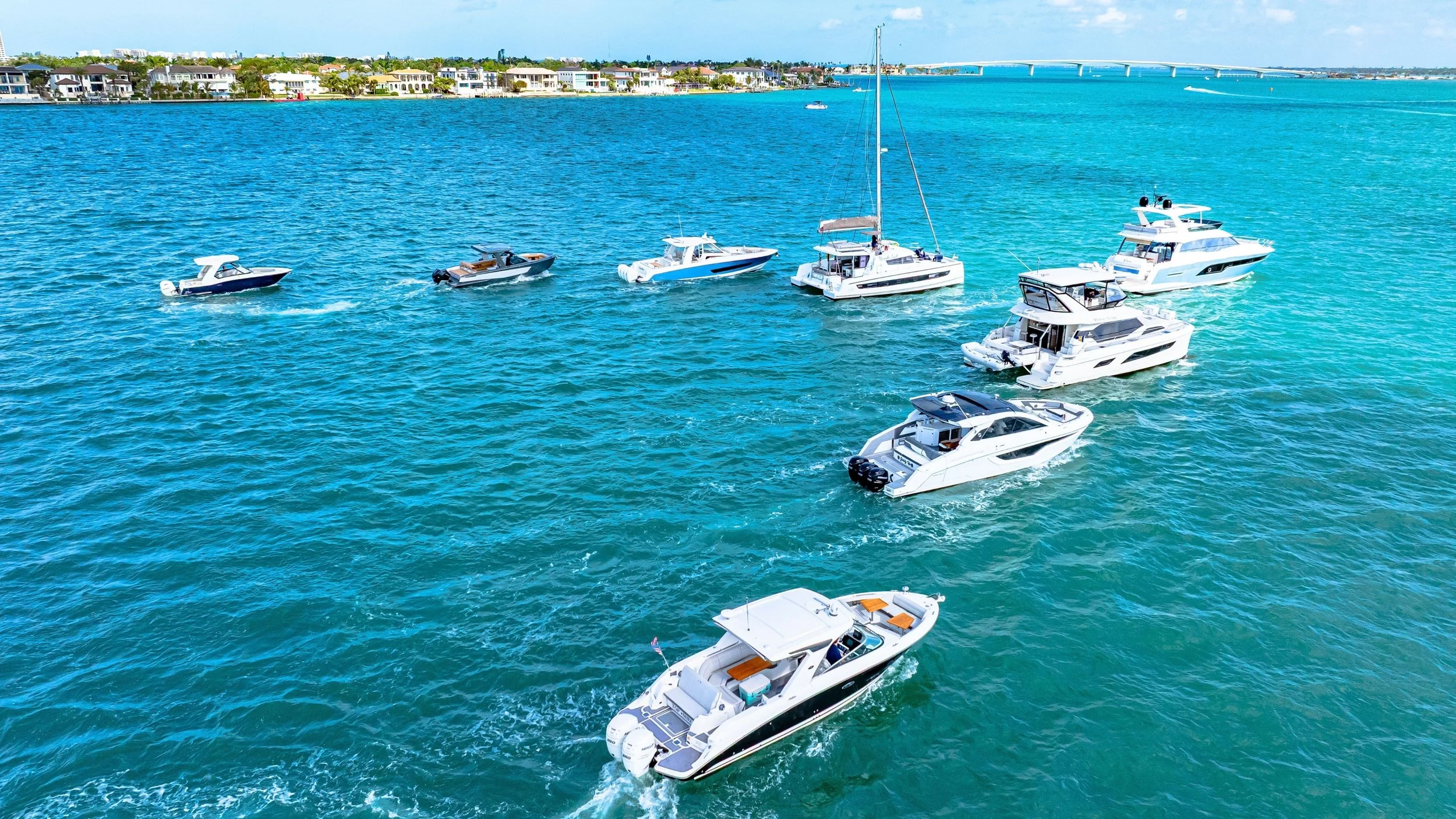 A yacht from the Kokomo fleet