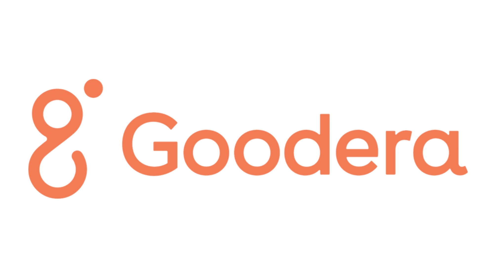 Goodera logo with stylized orange icon next to the word 'Google' in orange text on a white background.