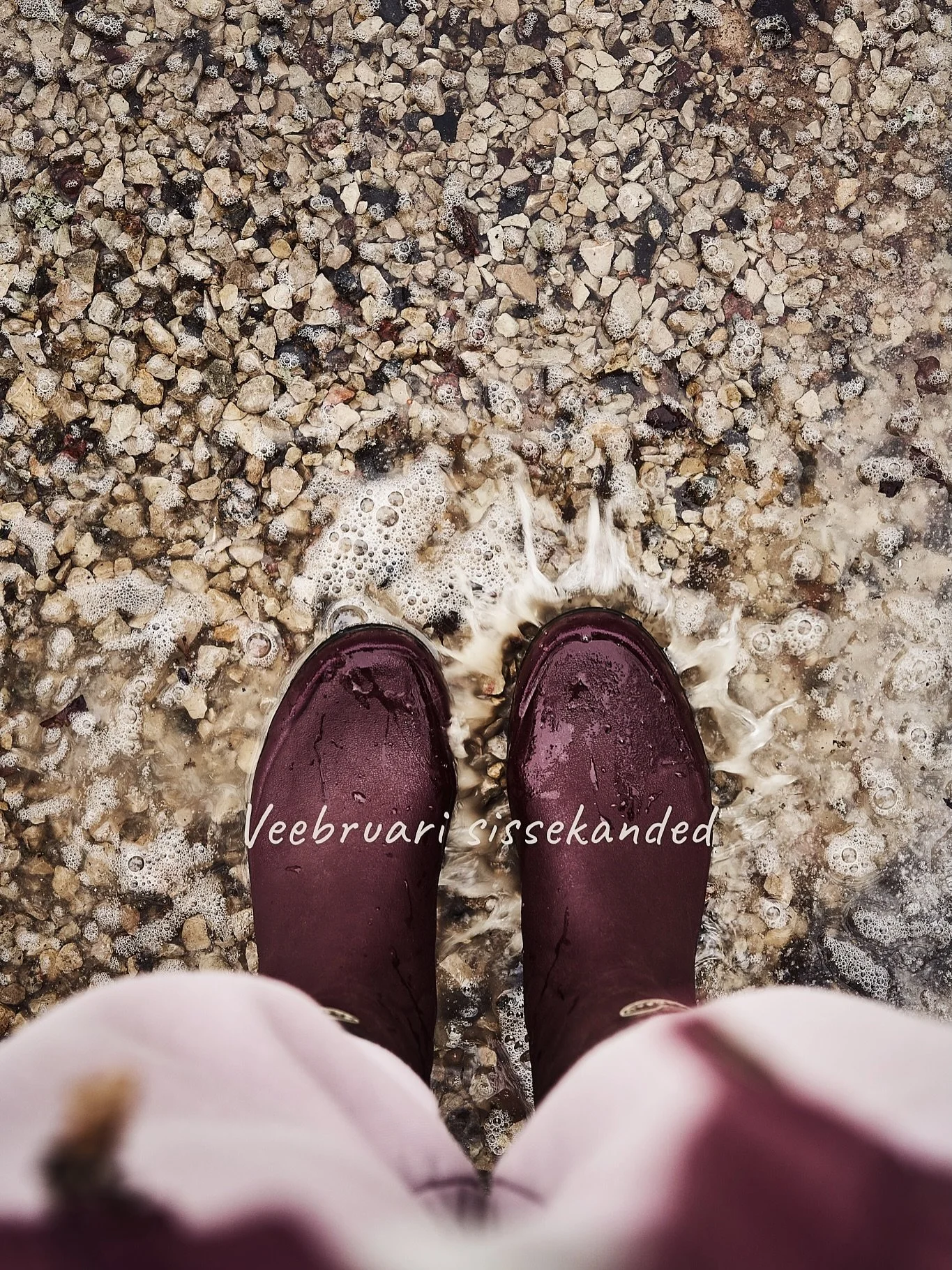 Veebruar on nagu kevad, aga juriidiliselt mittesiduv.
Lumi kaotab autoriteeti. Endiselt kohal, aga ei m&otilde;ju enam veenvalt.

Kampsun t&auml;rkas. Roosa. Pehme. See eitab kategooriliselt veebruari olemasolu.

Chloe viib kodukontoris l&auml;bi iga