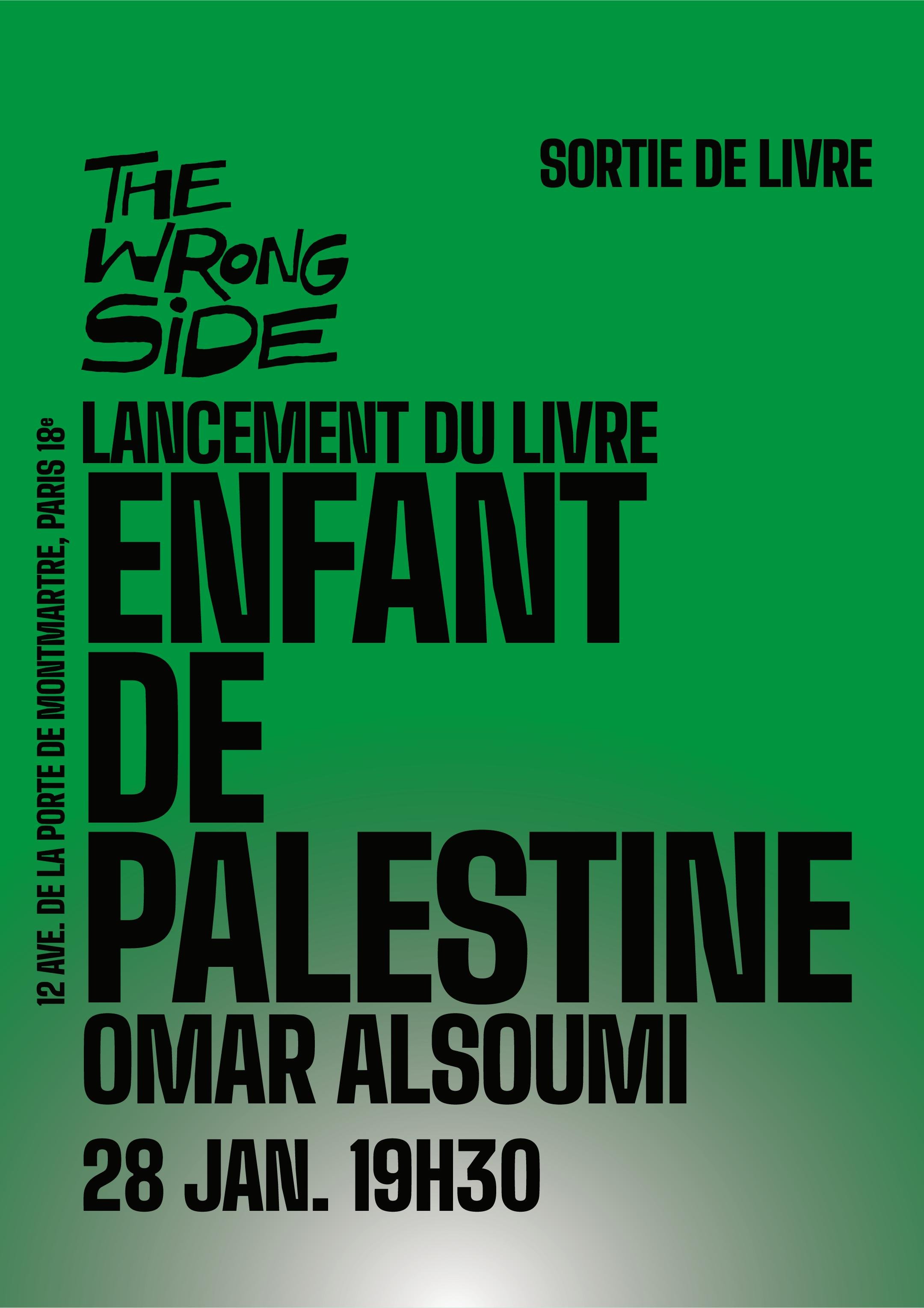 LANCEMENT DU LIVRE ENFANT DE PALESTINE