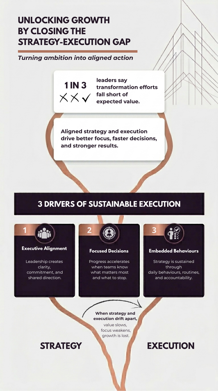 Strategy-execution model visual