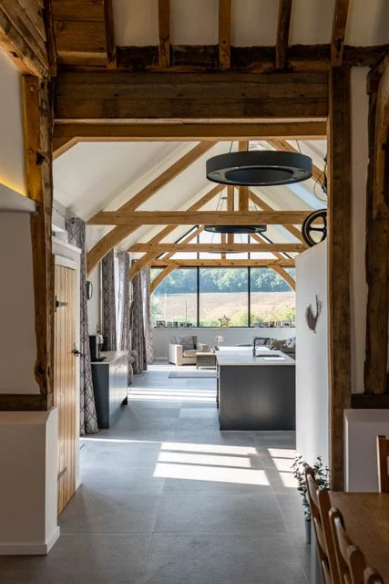 conversion & re-modelling of an existing grade II listed barn beams