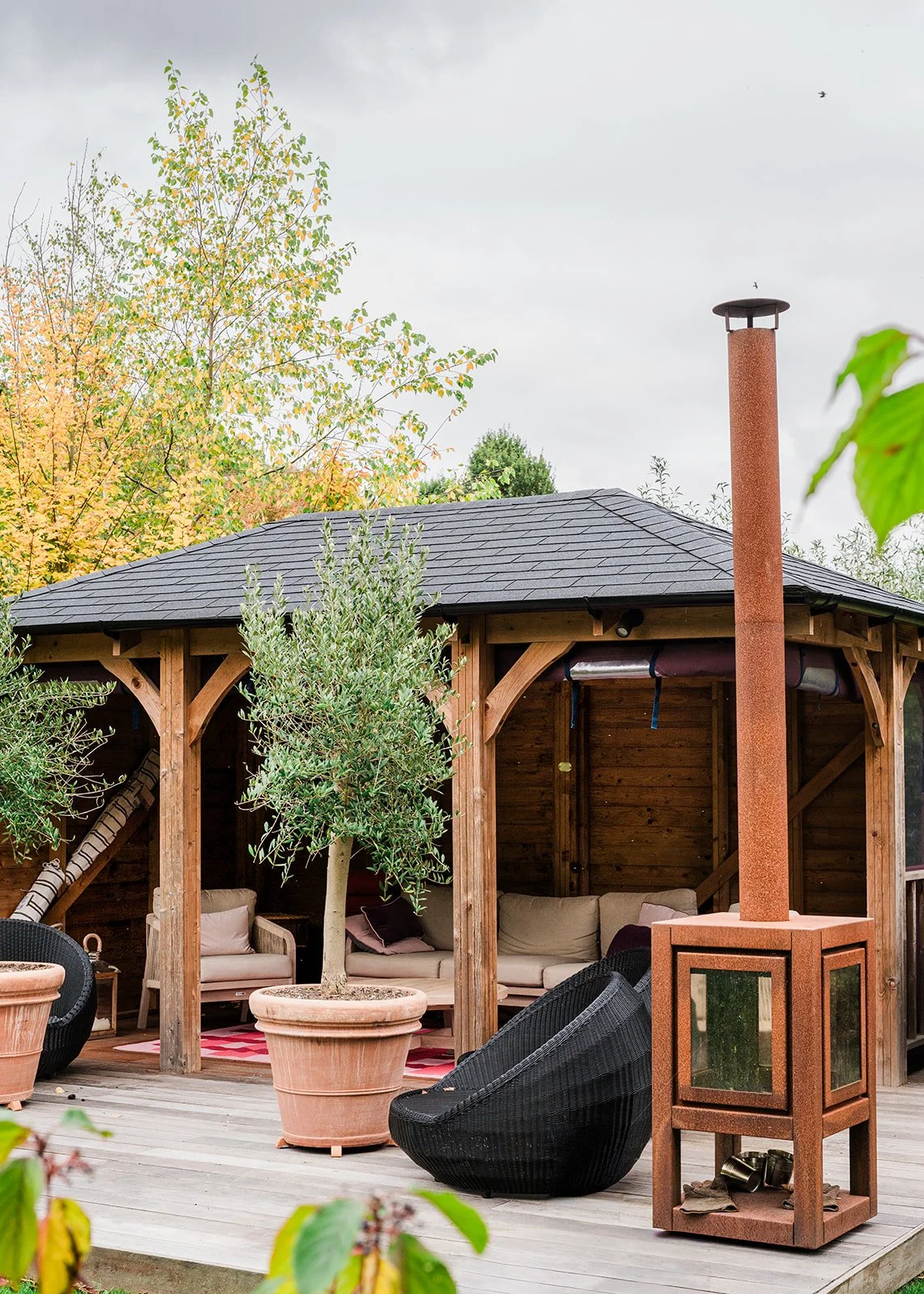 New Garden Pavilion timber structure