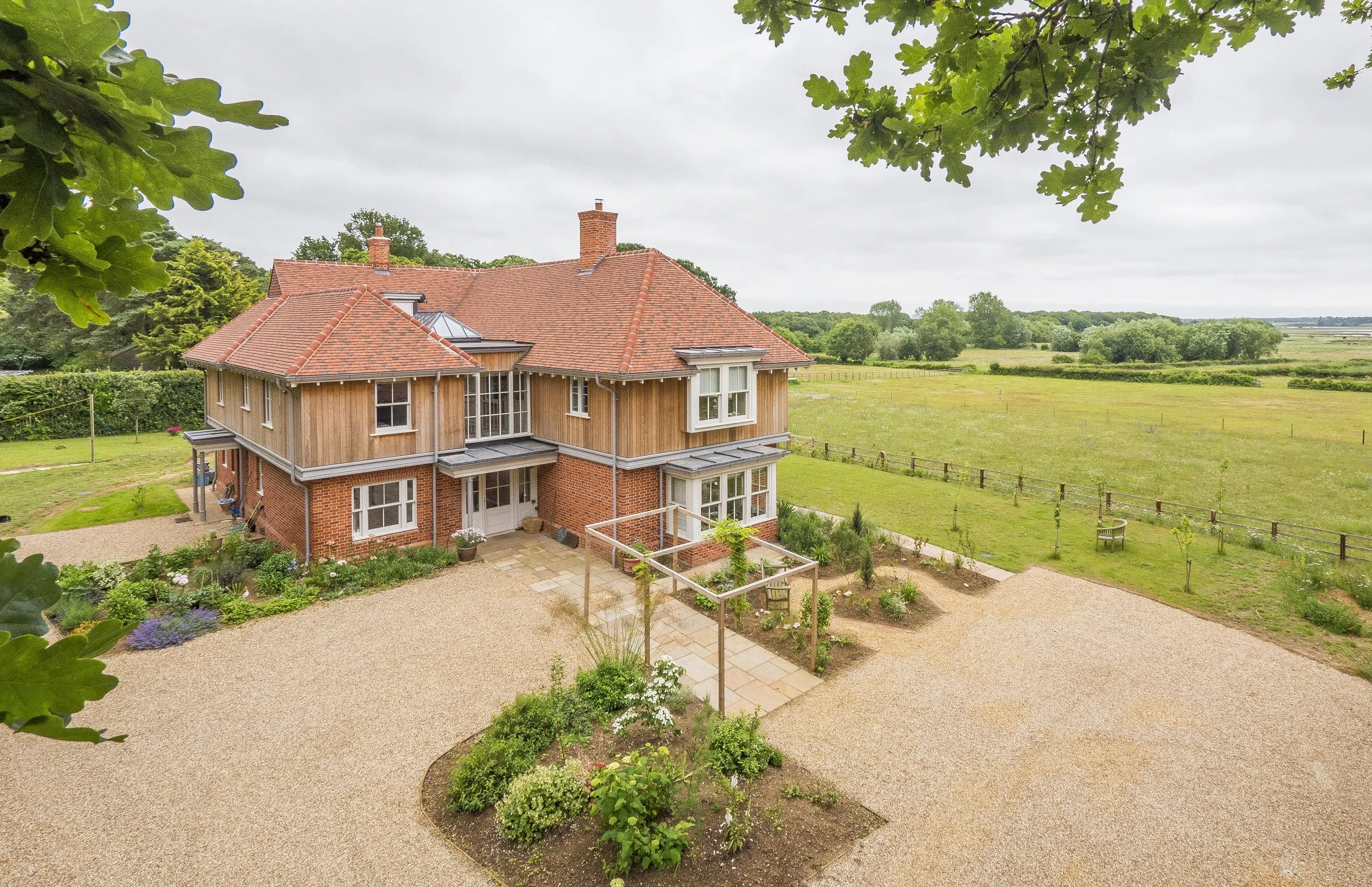 Arts & Crafts new build house Suffolk coast