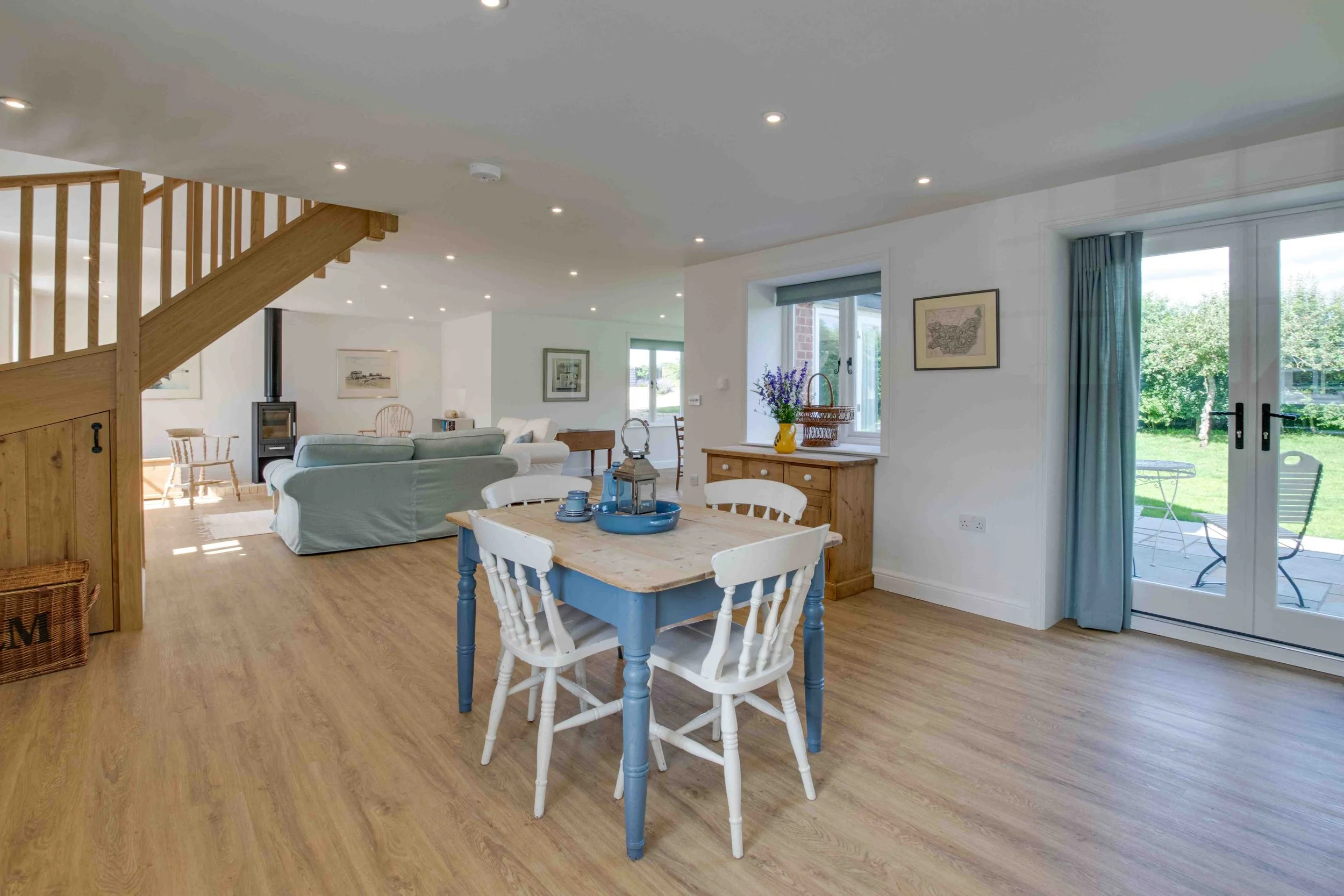 Conversion and extension to an existing Victorian stables dining table