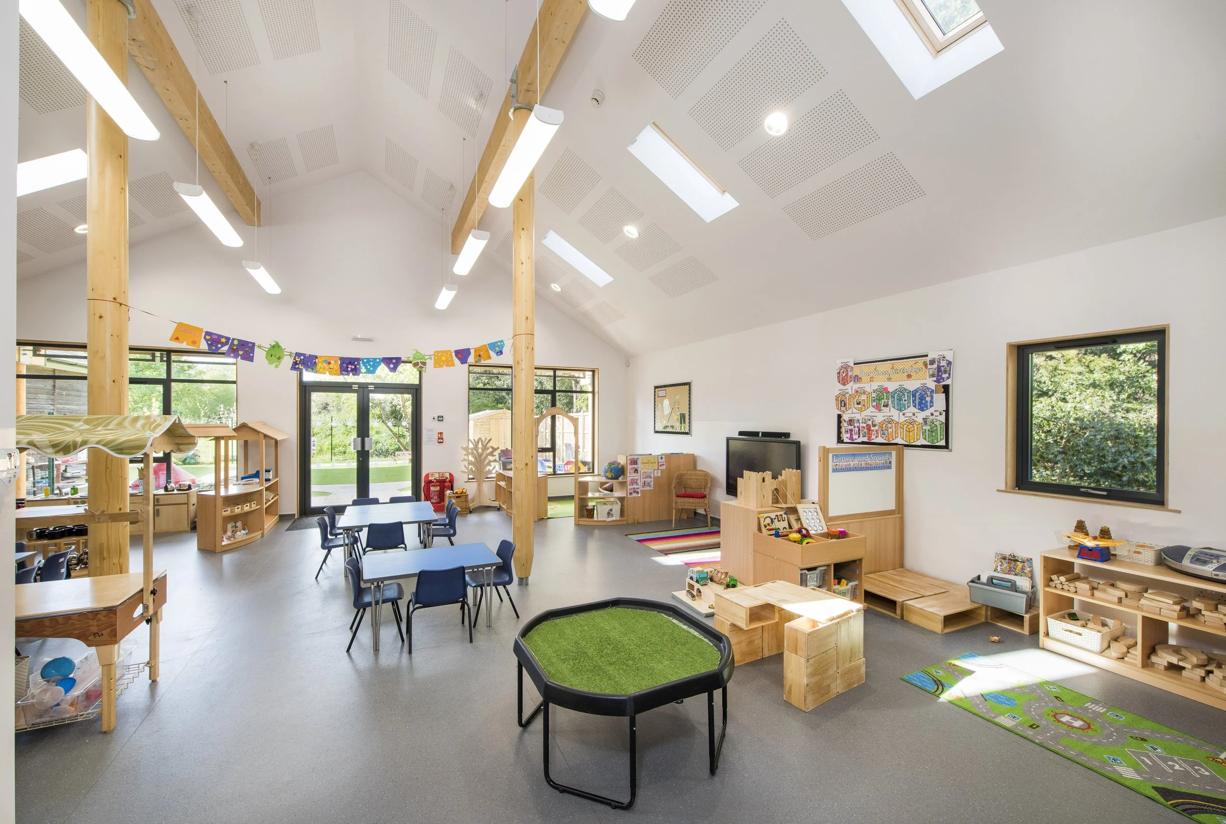 New build interior Lavenham Pre School Suffolk