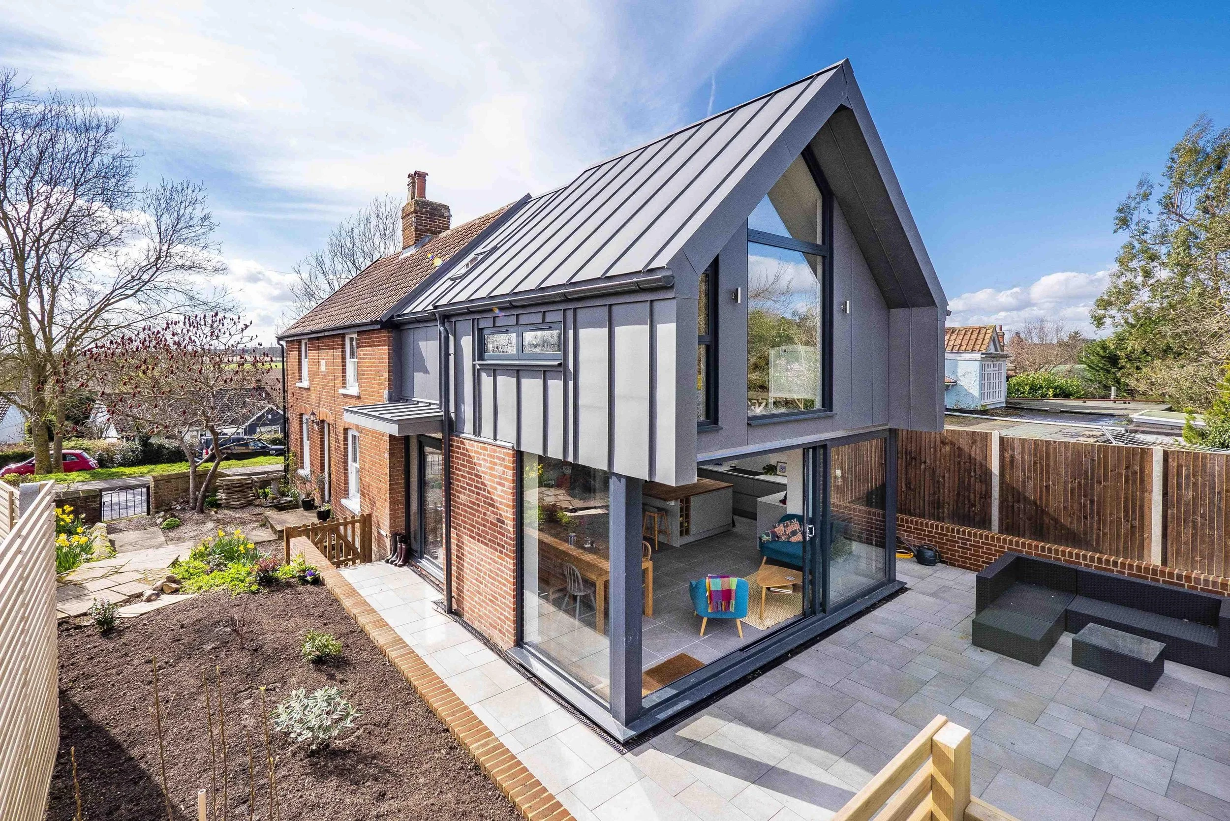 Modern Two-Storey Georgian Extension suffolk