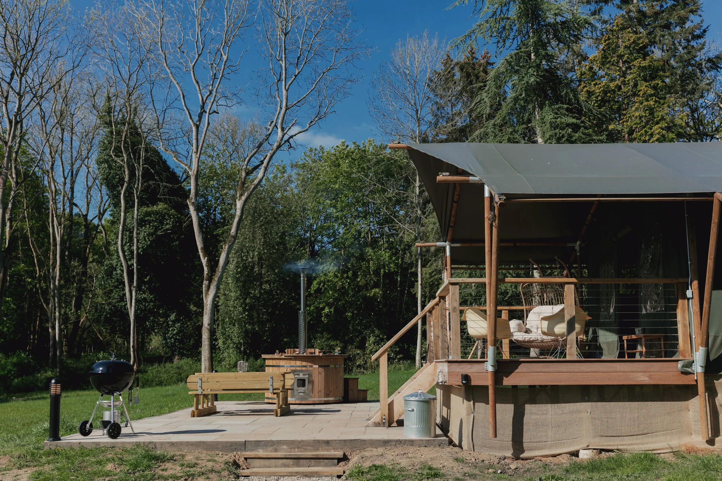 The Lost Garden Retreat, luxury holiday accommodation, exterior cabin