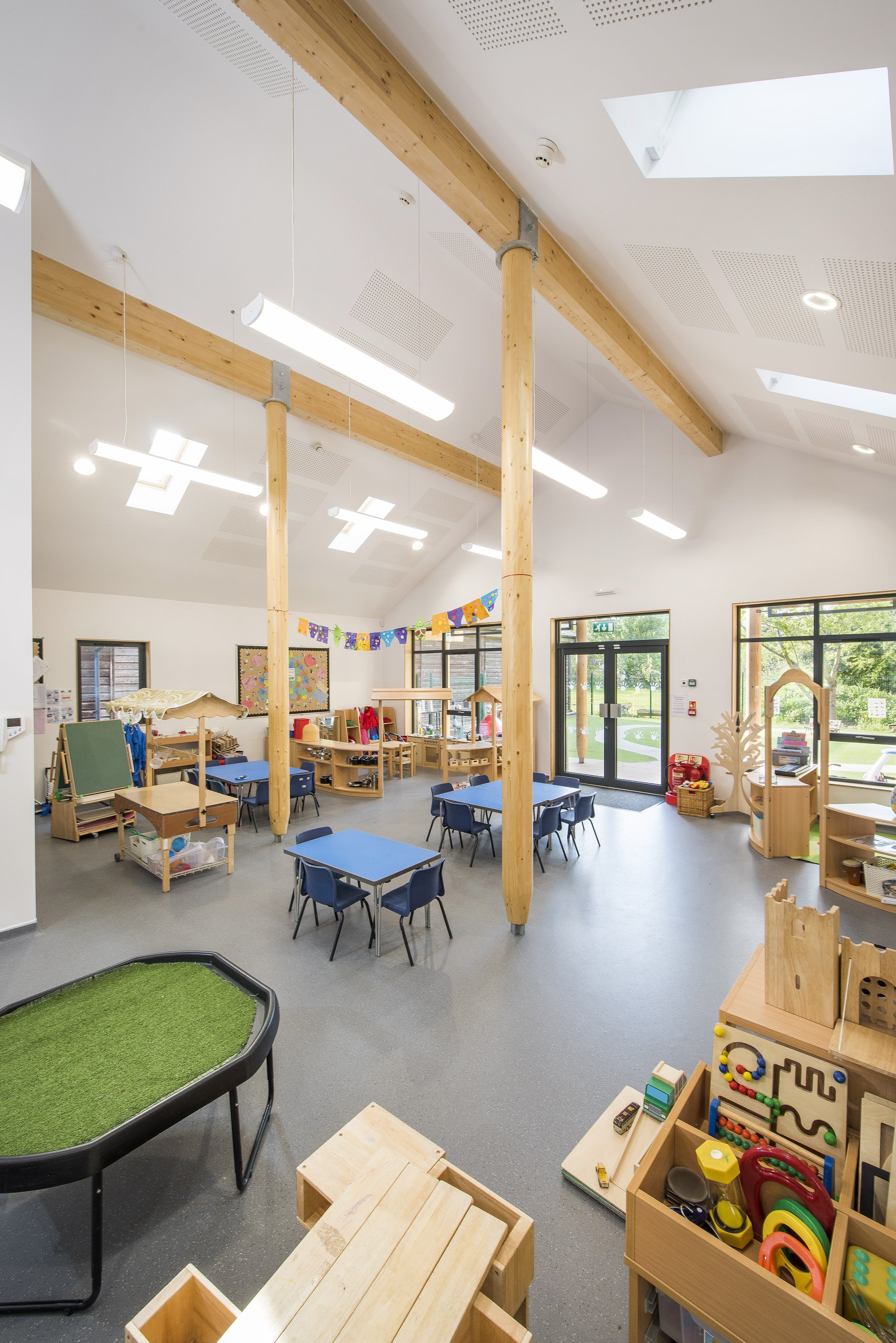 New build interior Lavenham Pre School Suffolk
