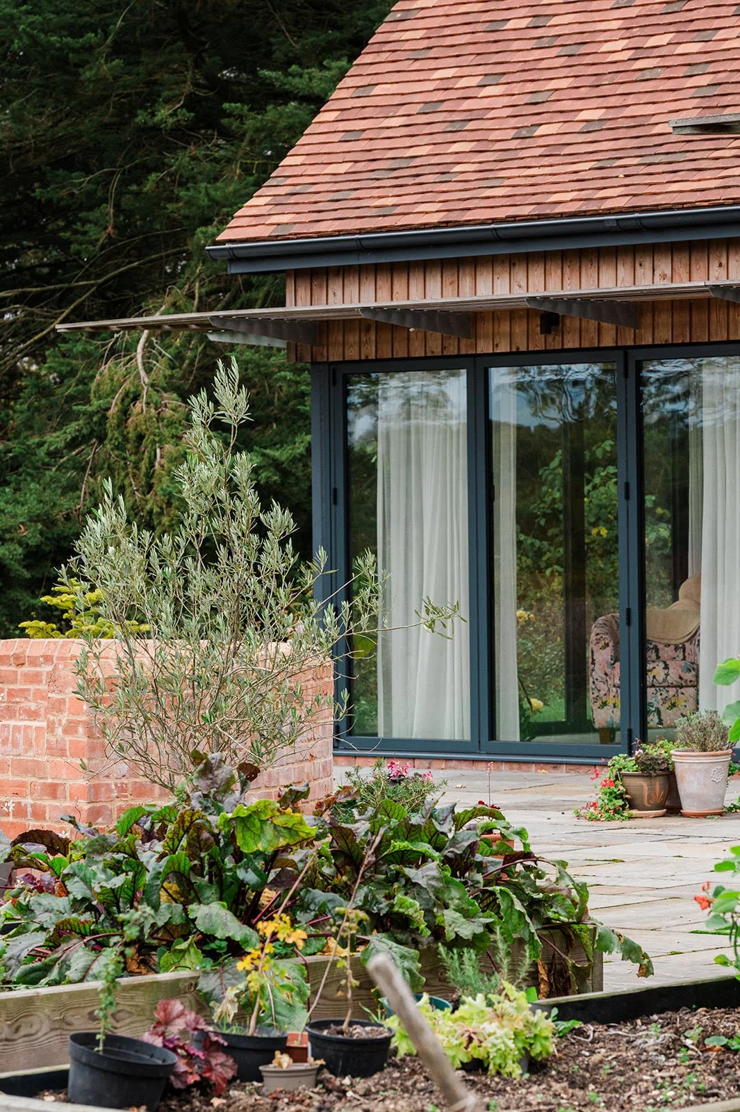 Contemporary Eco-House patio