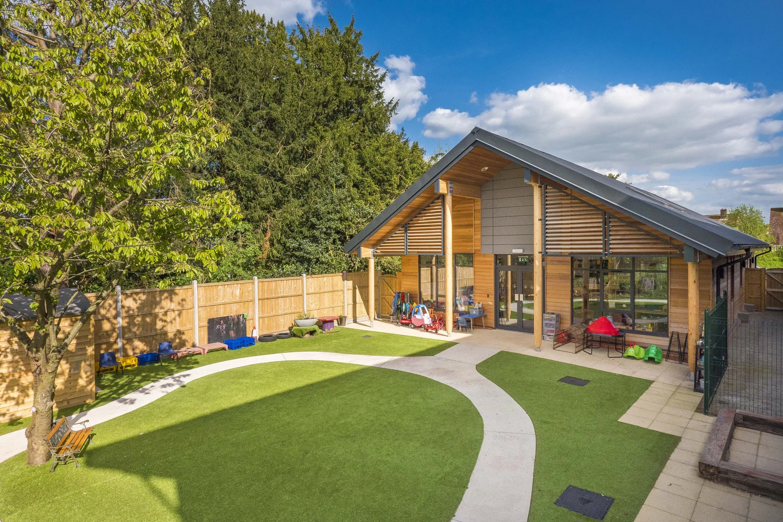 New build exterior Lavenham Pre School Suffolk