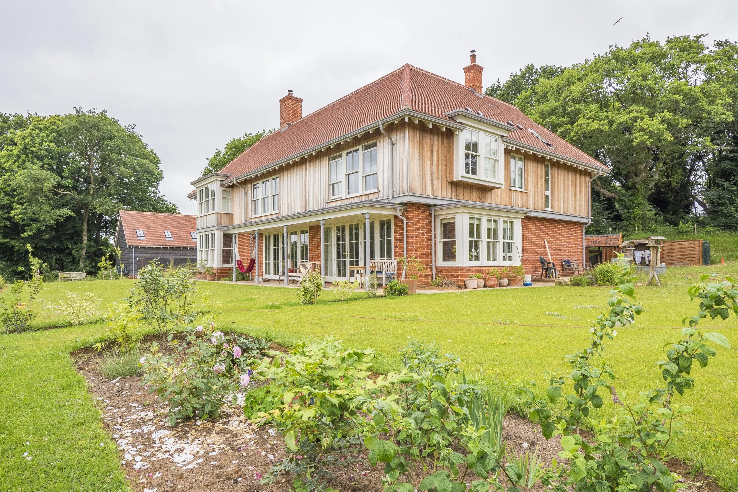 Arts & Crafts new build house exterior