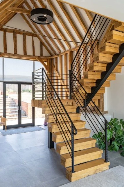 conversion & re-modelling of an existing grade II listed barn stairwell
