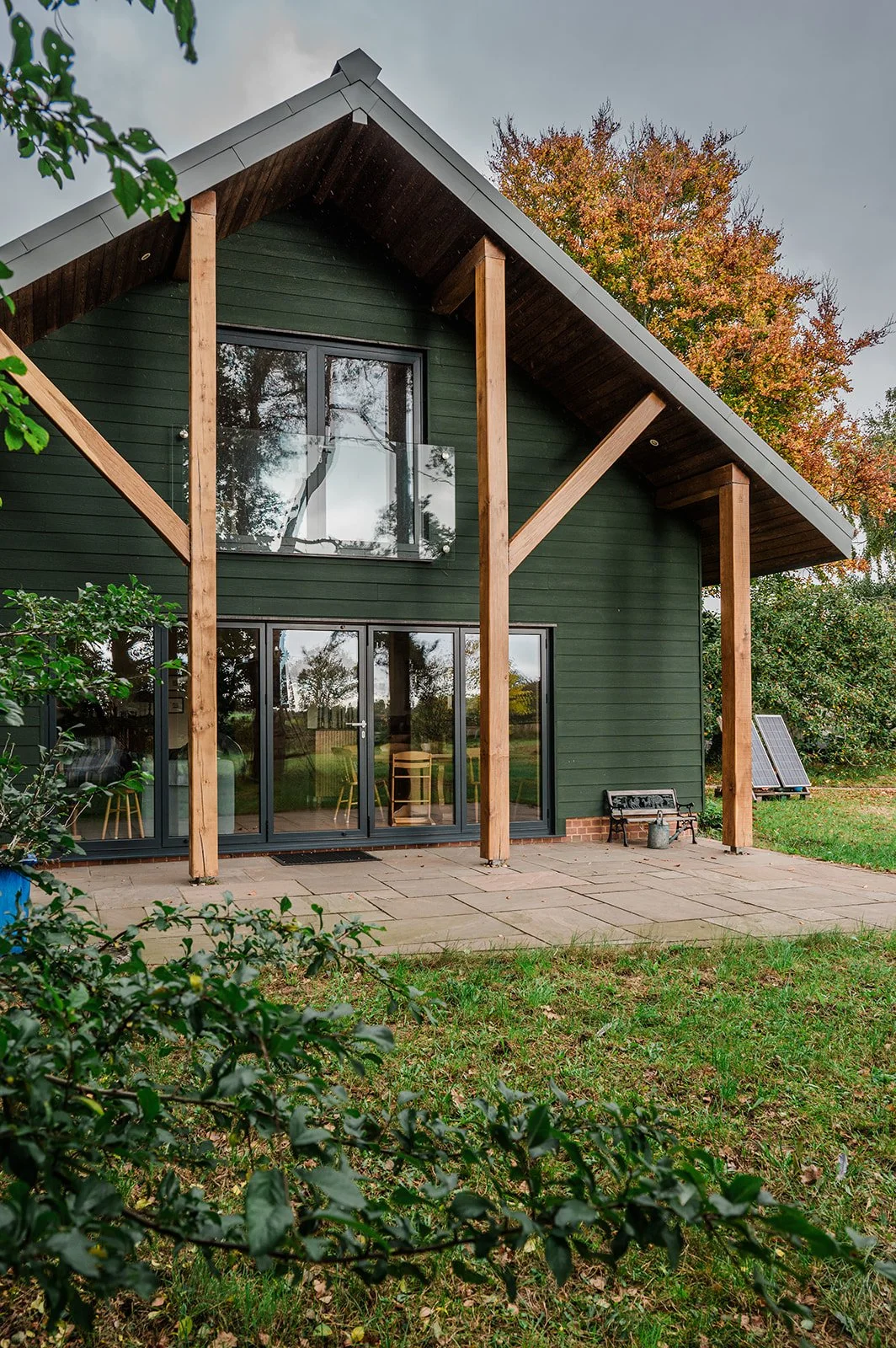 Sustainable Self-Build Annexe green cladding