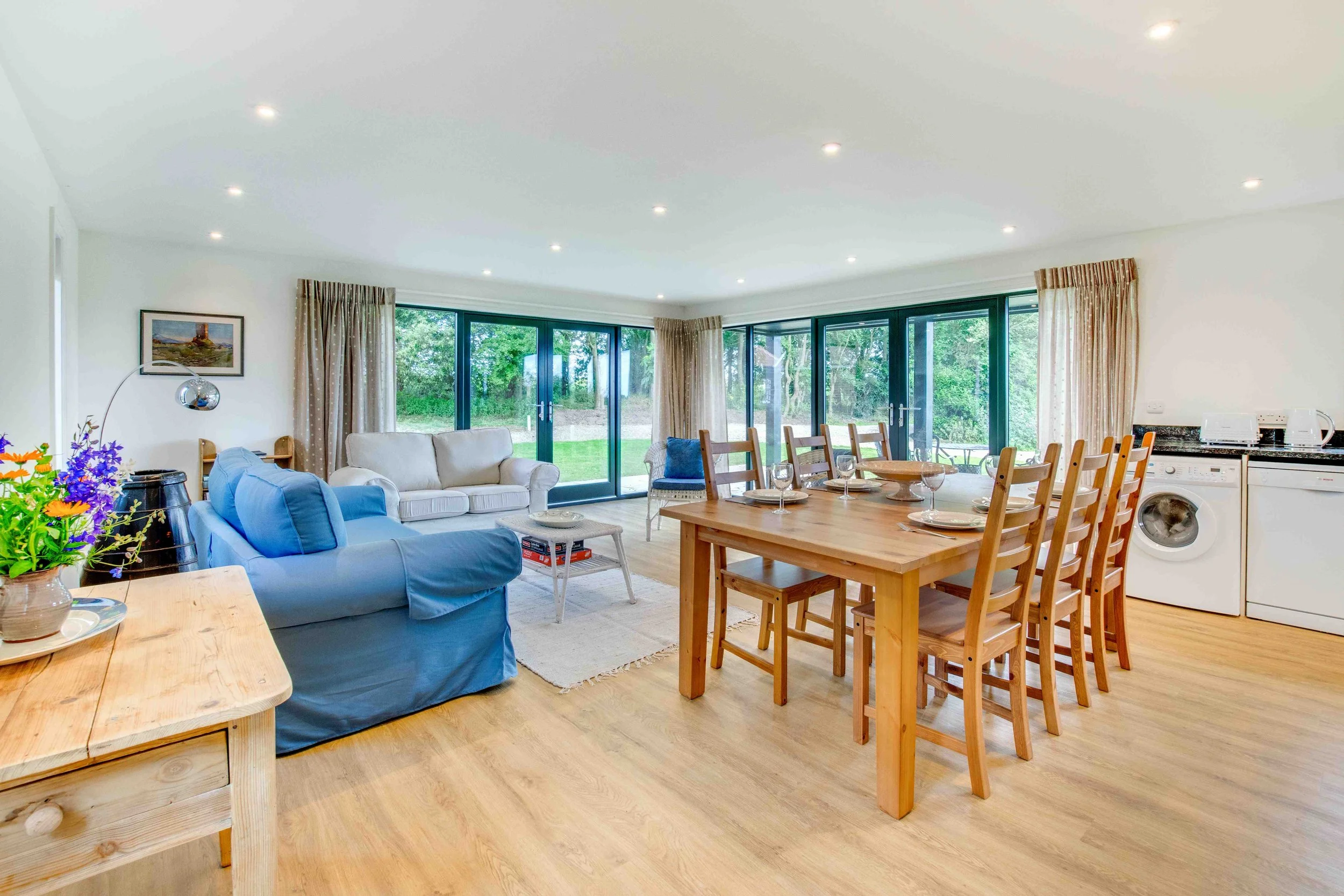 new build two storey residential annexe dining