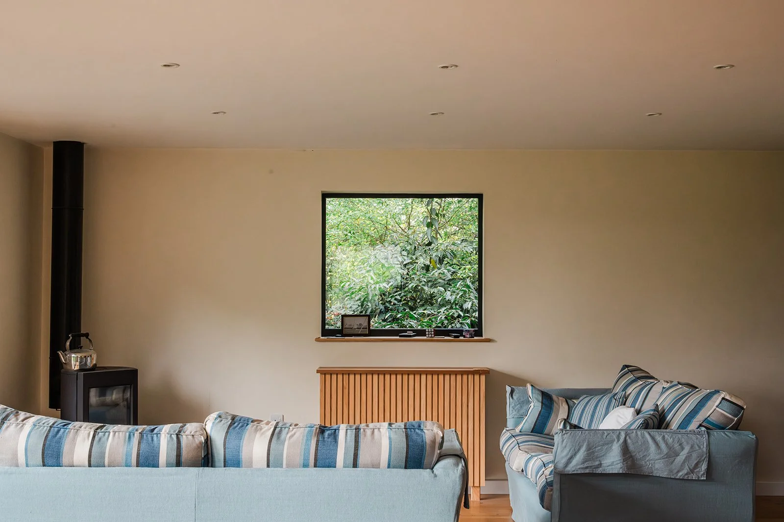 Sustainable Self-Build Annexe log burner