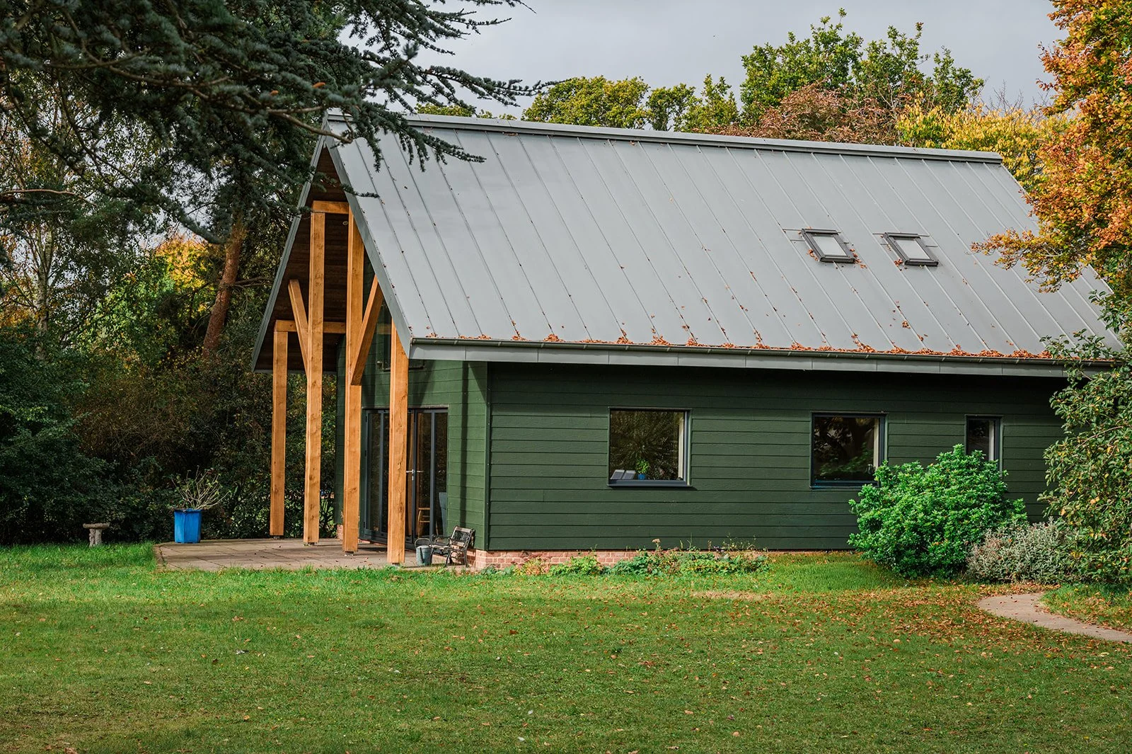Sustainable Self-Build Annexe wooden clad