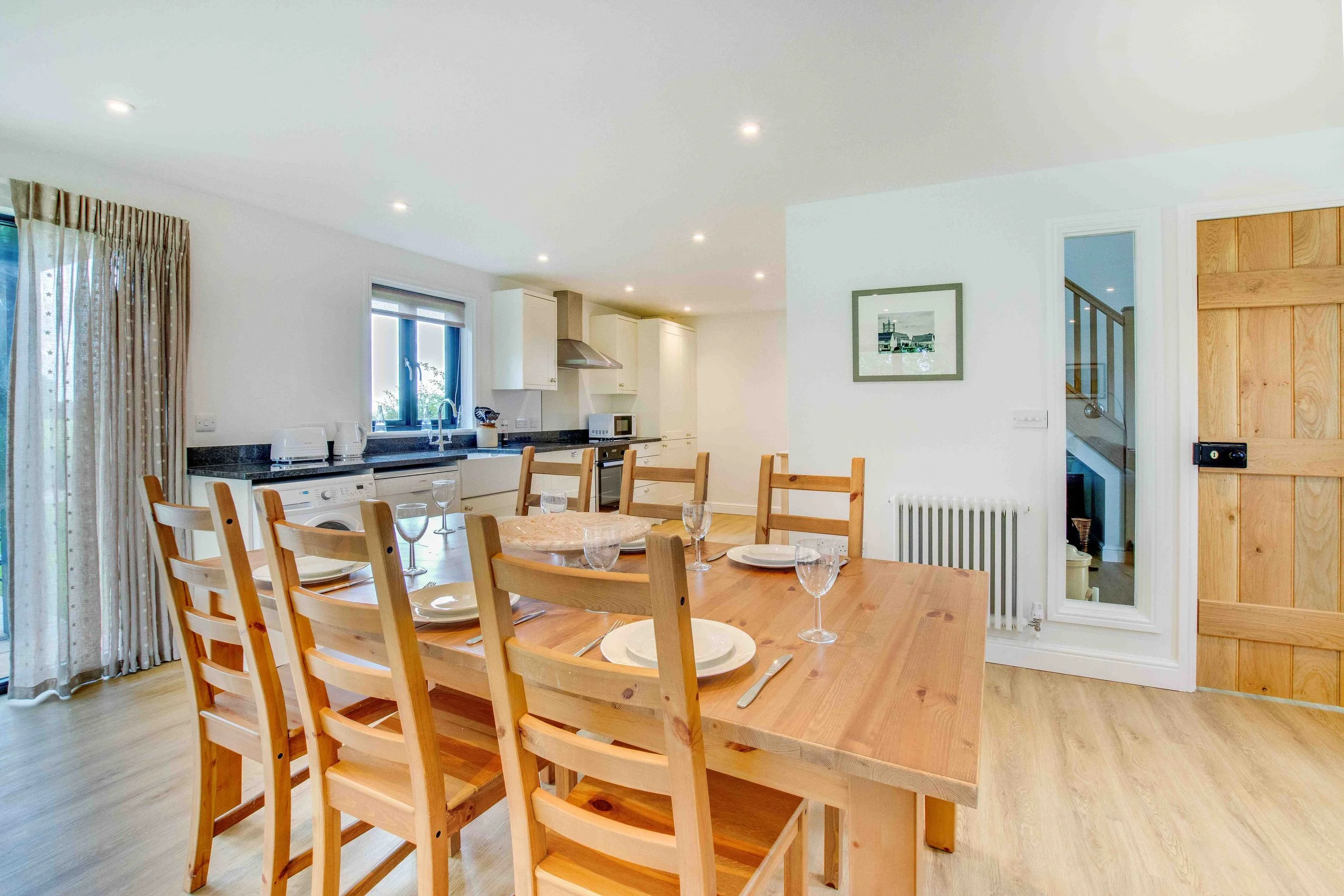 new build two storey residential annexe kitchen