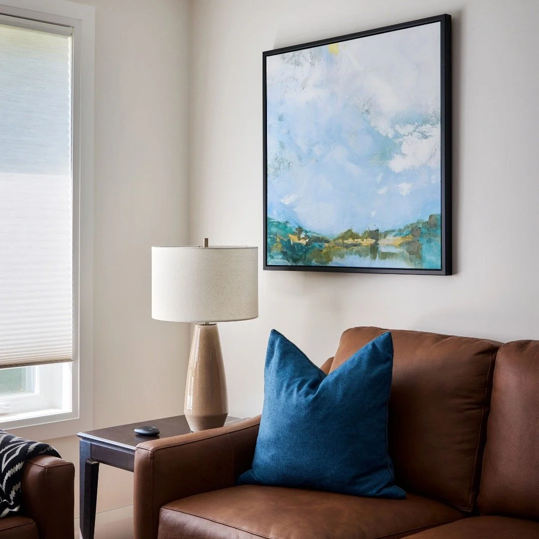 One of the biggest misconceptions in home decorating? That paint should be chosen first.

In this transformation, we started by layering in artwork and accessories to pull colour through from the open-concept kitchen, creating a natural flow from roo