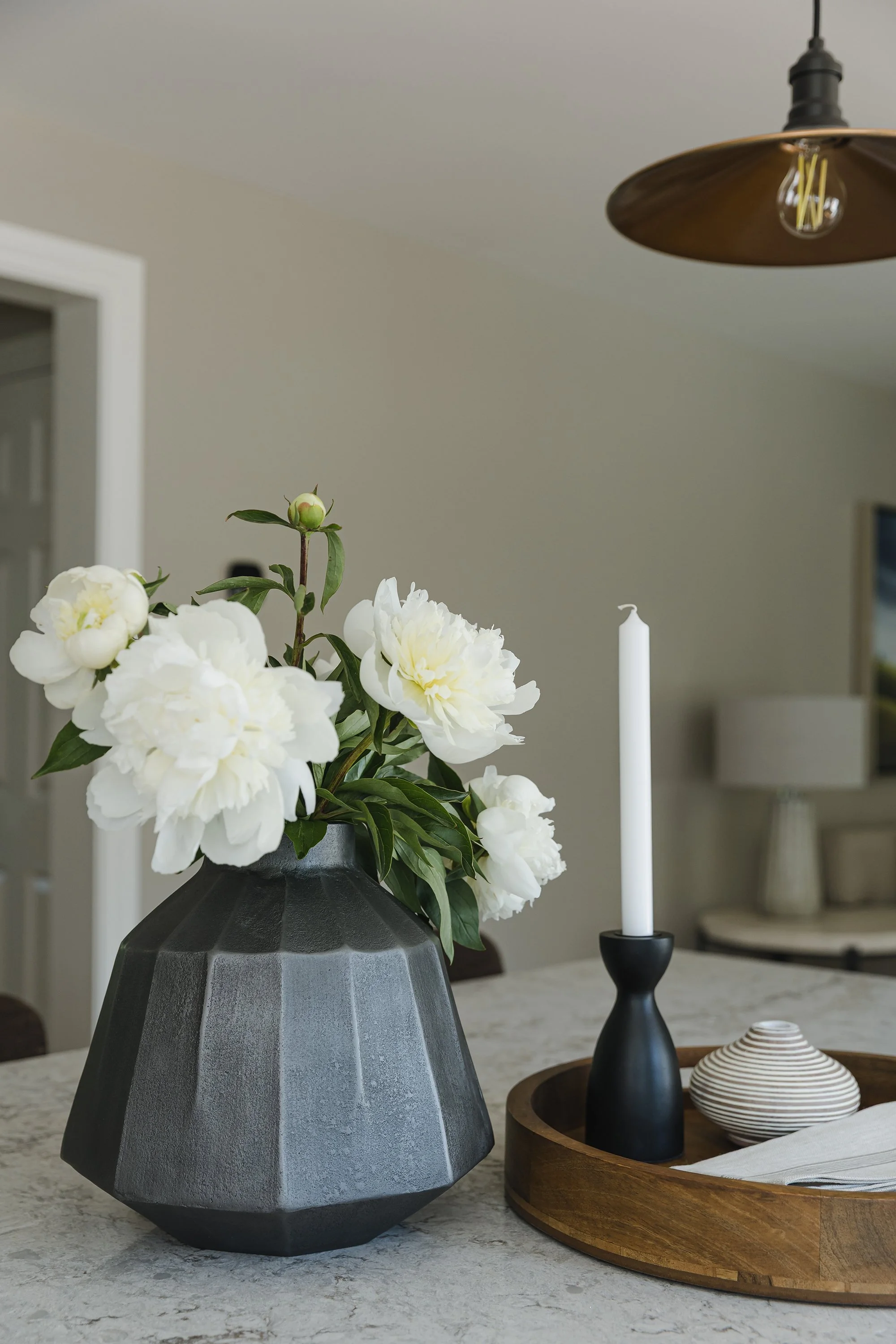 Custom kitchen design for an Ottawa family home featuring a large island 