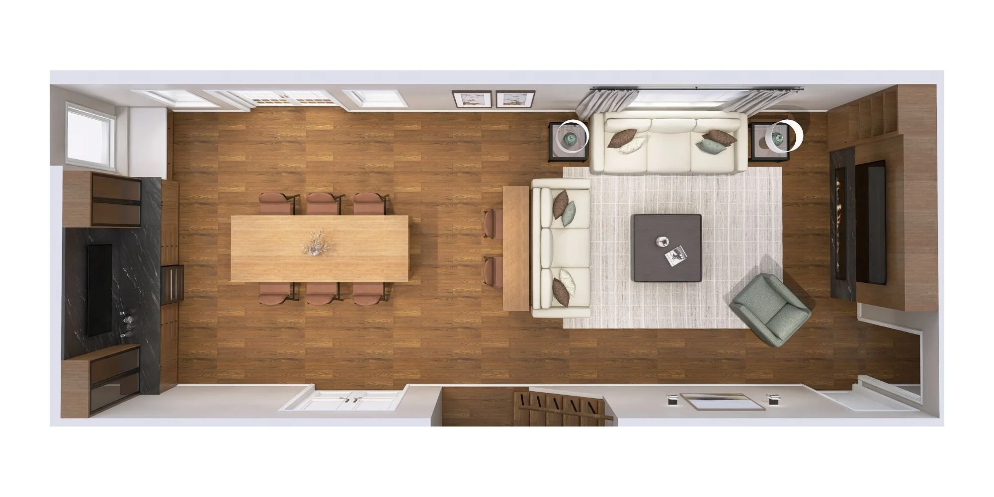 CPI Interiors Ottawa full service interior decorating floor plan with custom furniture