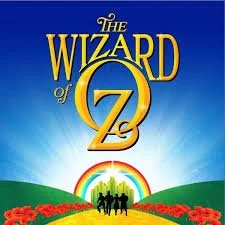 'The Wizard of Oz' featuring the title, a rainbow, and silhouettes of the characters walking toward the Emerald City.