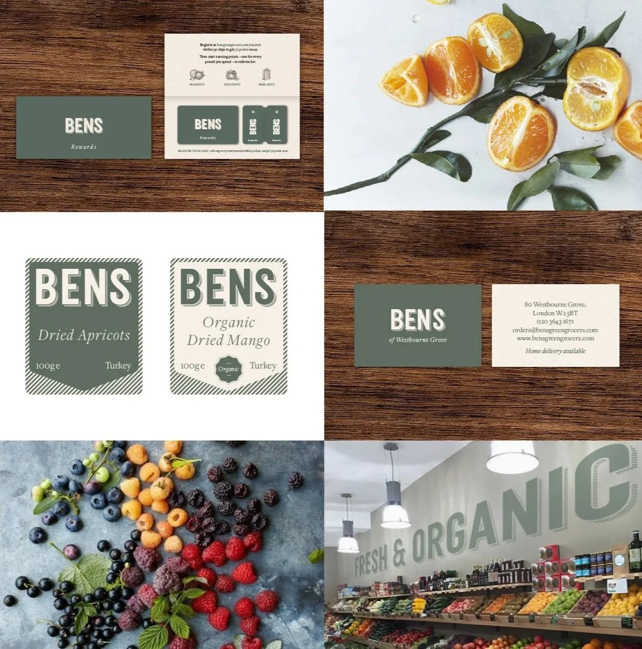 Bens Greengrocer brand identity
