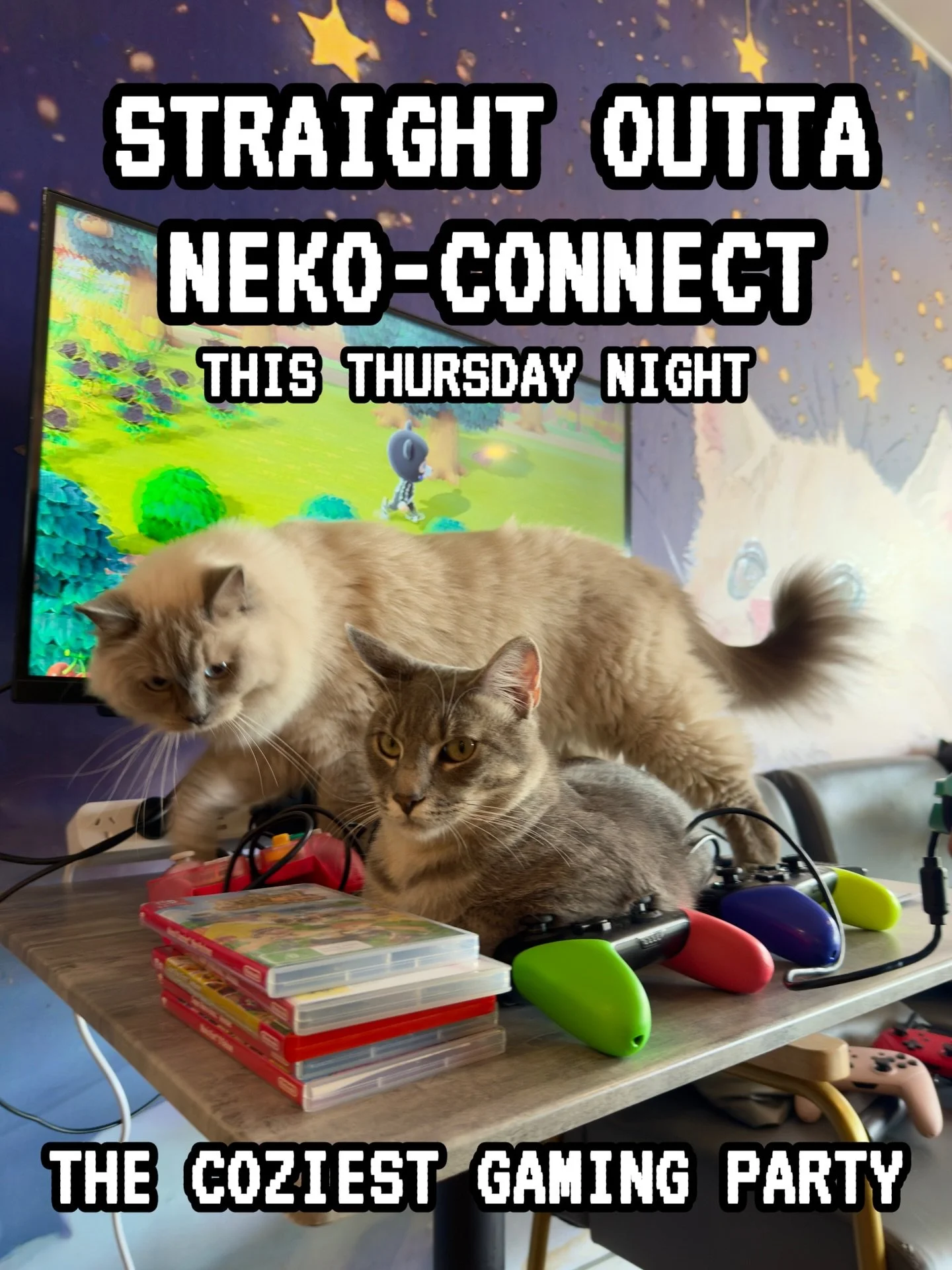 Pounce on the Final Tickets!😺 Join cat-loving cozy gamers in this excitingly relaxing girls-only event with @eggyolk_catlounge✨ Play, Pet and Feed Kitties, whilst enjoying food and drink at this Neko-Connect collaboration 🙌

🎟️ Tickets (in bio): h