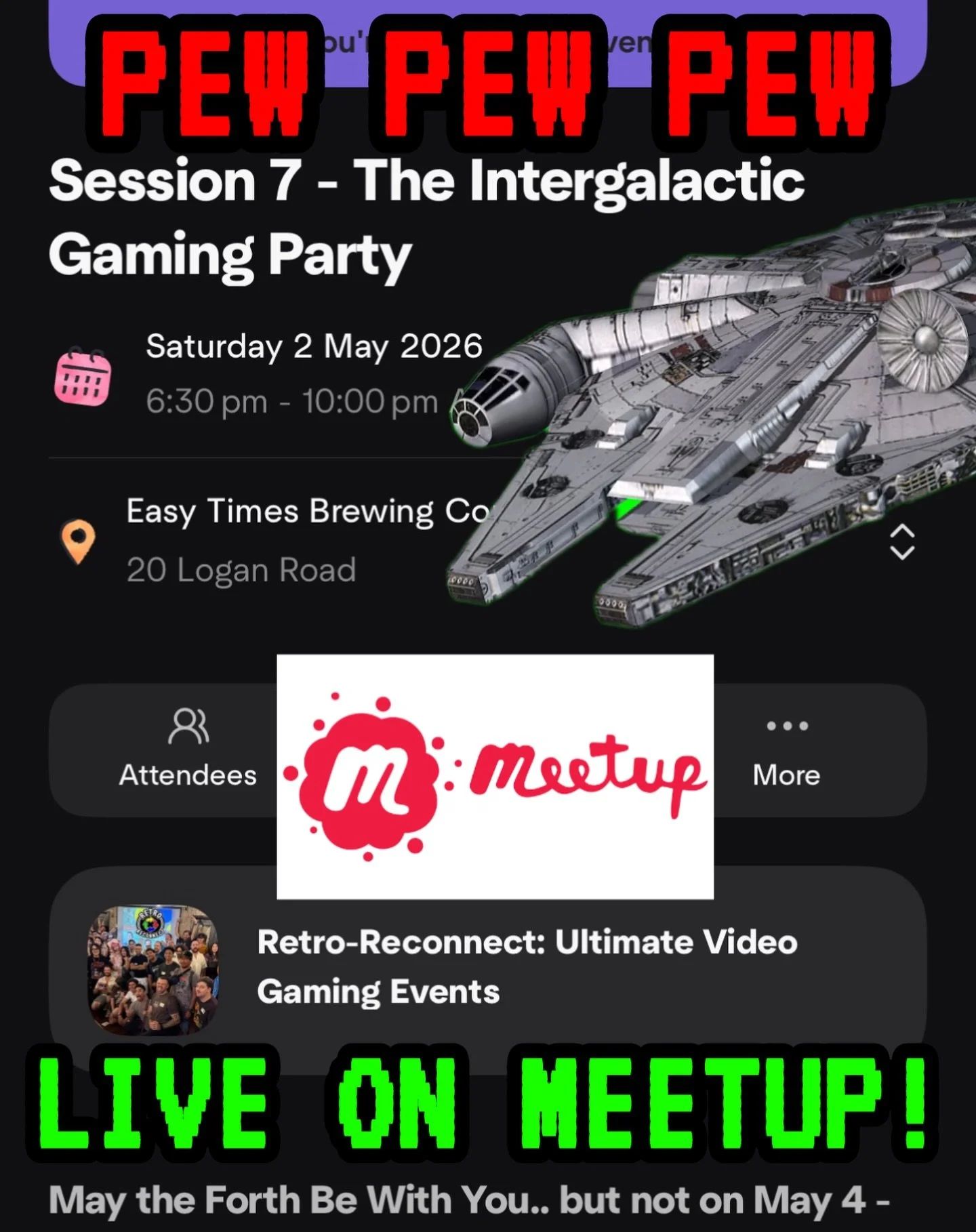 Let&rsquo;s Grow the Community! 🙌 We&rsquo;ve just setup a Meetup Page/Group &amp; Event 👾 Check it out on &ldquo;Retro-Reconnect&rdquo; on Meetup.com 🛜 Sign up to our Events n Click Going if you&rsquo;re flyin by! 🛩️

#thingstodobrosbane #brisba