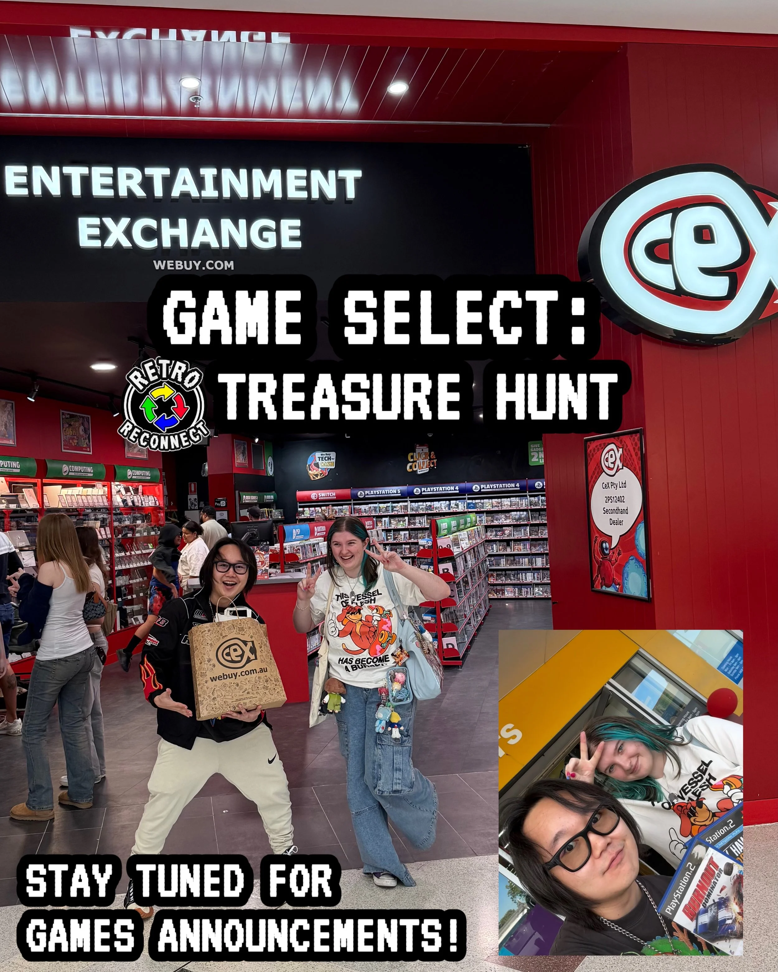 Hunter-Gatherer mindset activated 😎 @jamesspadersupremacy and that retro-reconnect guy buffed the Games Collection 💪 They have huge knowledge of good/bad games - so look forward to a new batch of titles at upcoming events.🧊 Next one is this Saturd