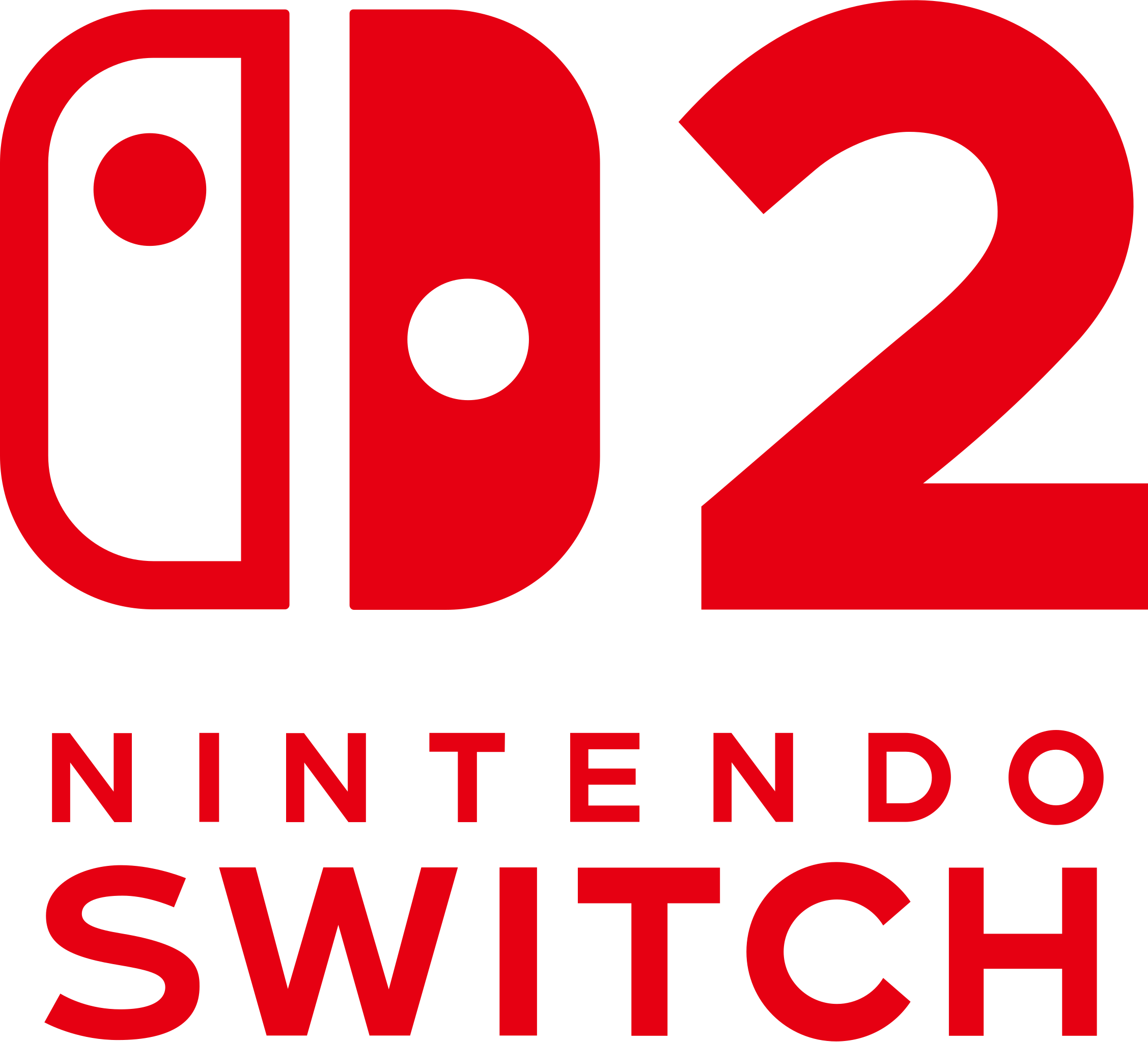 Nintendo Switch logo with red and black color scheme.
